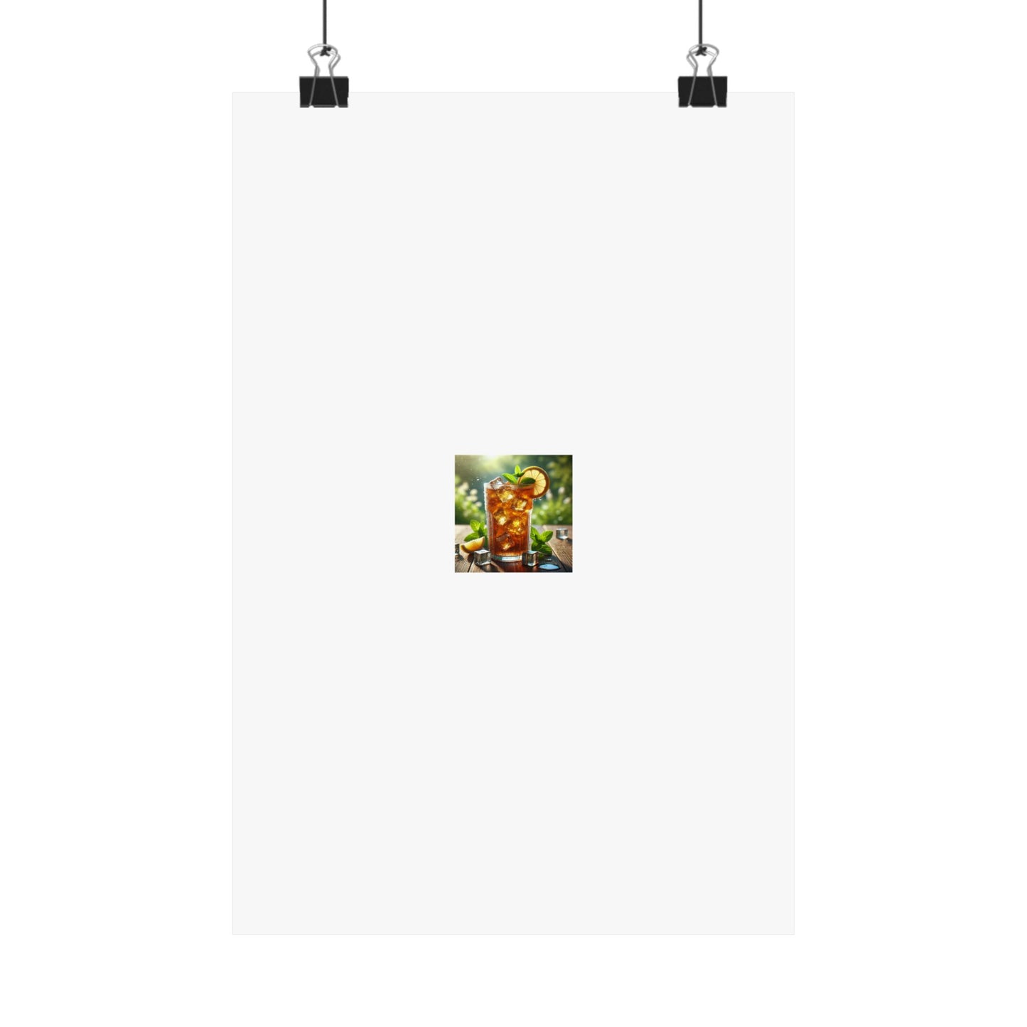 Sunlit Iced Tea Lemon Mint Kitchen Summer Drink Poster