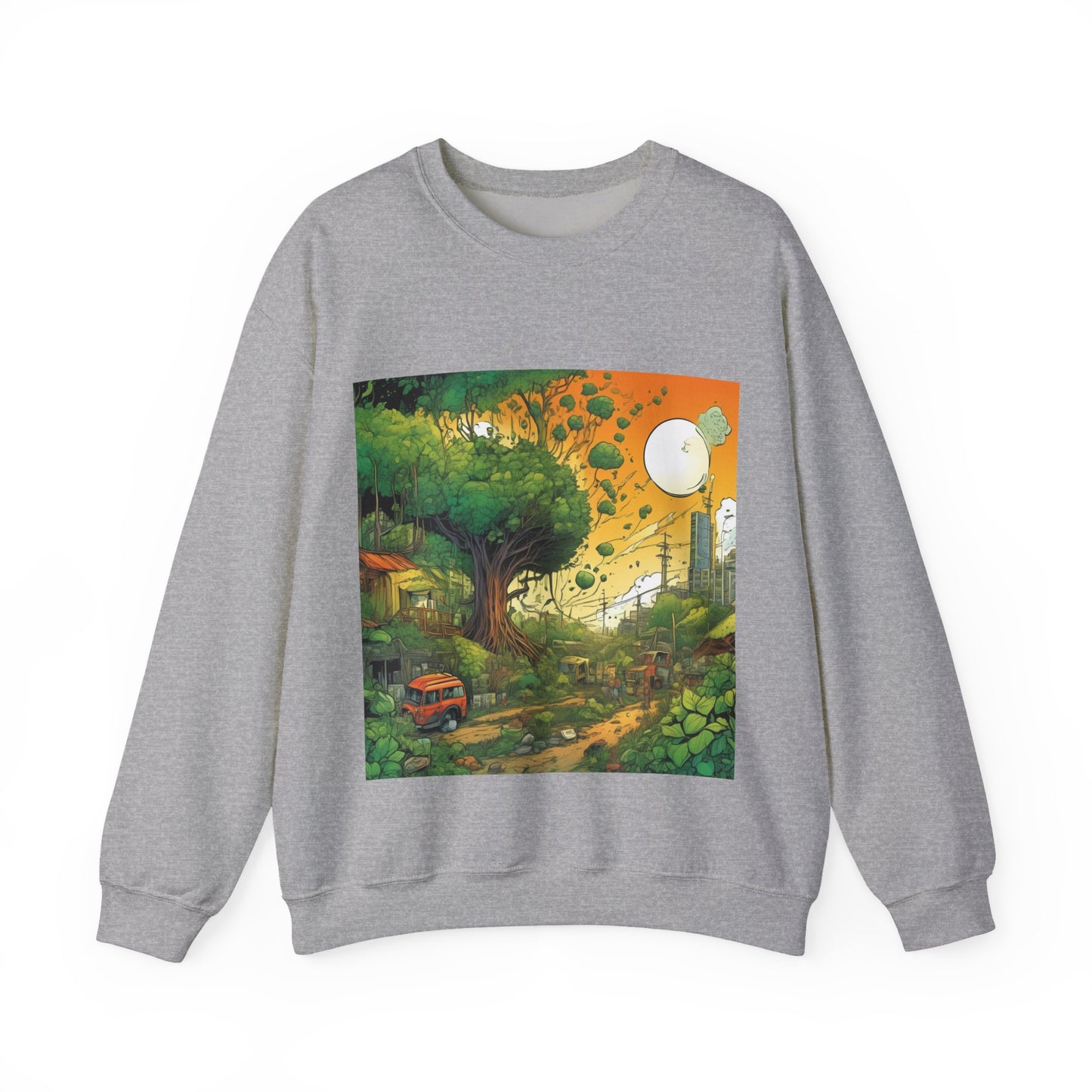 Cottage Road Landscape Nature Gift Art Sweatshirt