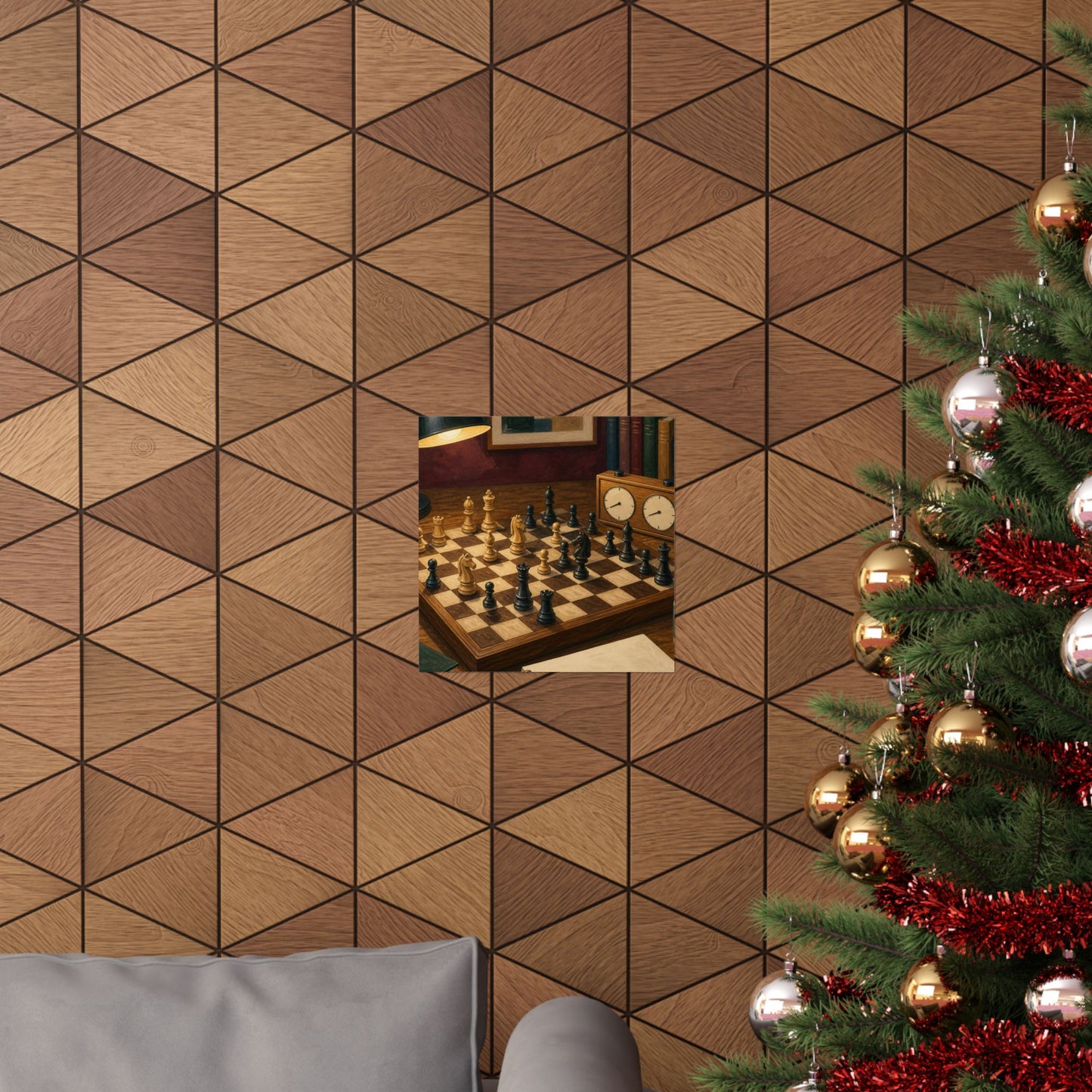 Cozy Chess Strategy Game Hobby Poster