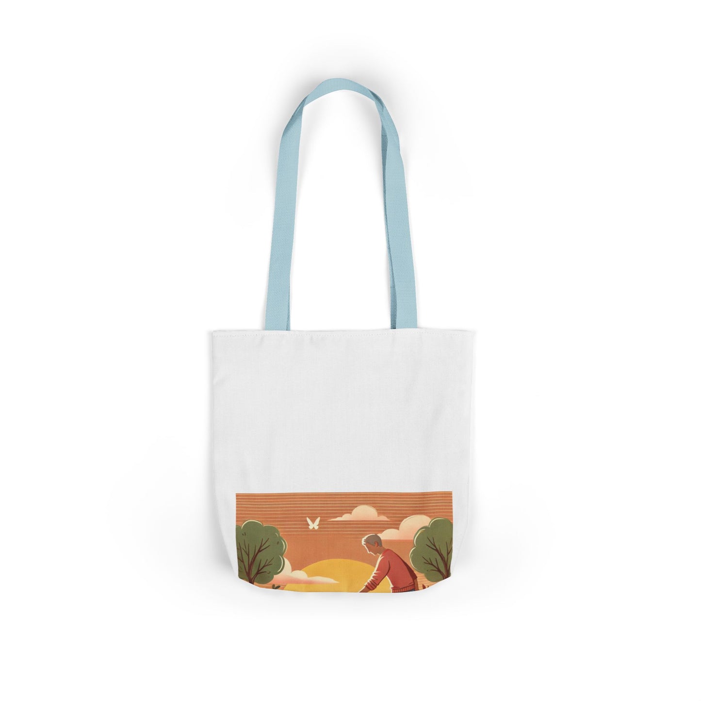 Helping Hands Sunset Garden Canvas Tote Bag