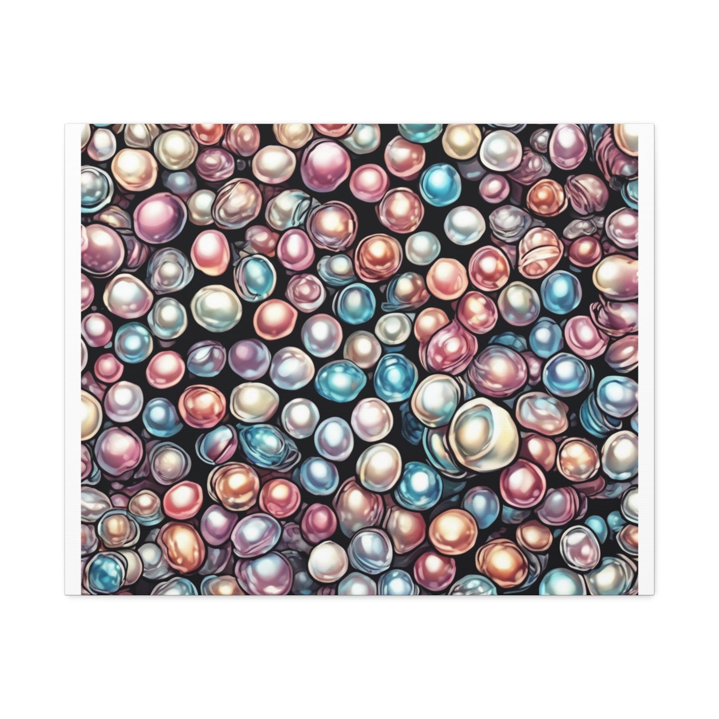 Pearl Bubble Pattern Abstract Gift Art Canvas