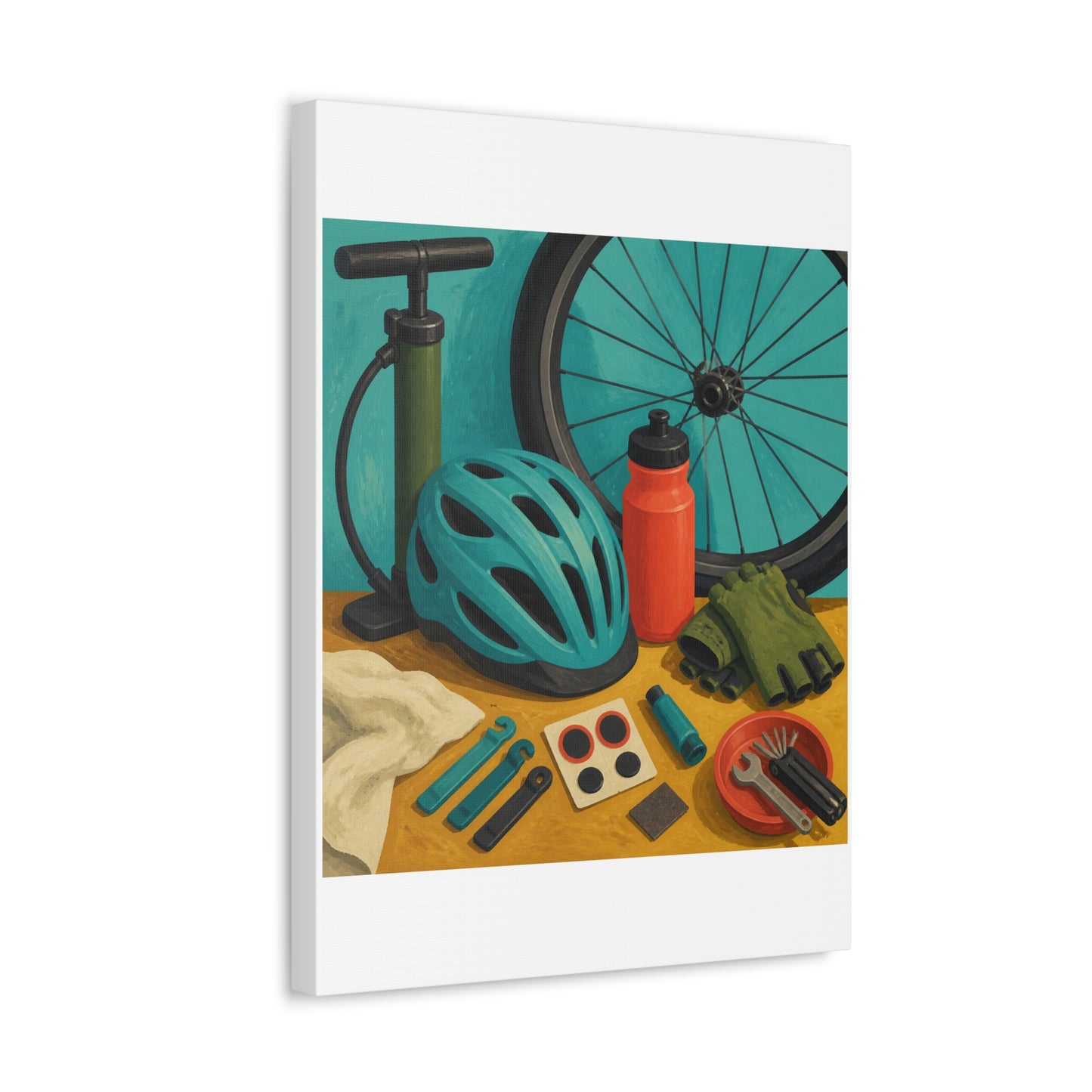 Everyday Bicycle Workshop Art Canvas Art