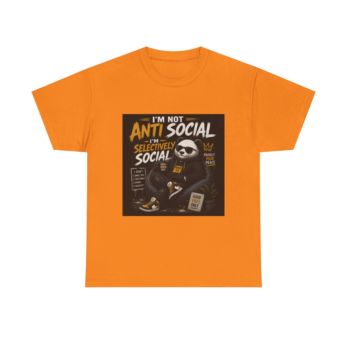 I’m Not Anti Social I’m Selectively Social sloth design Tee | funny introvert shirt