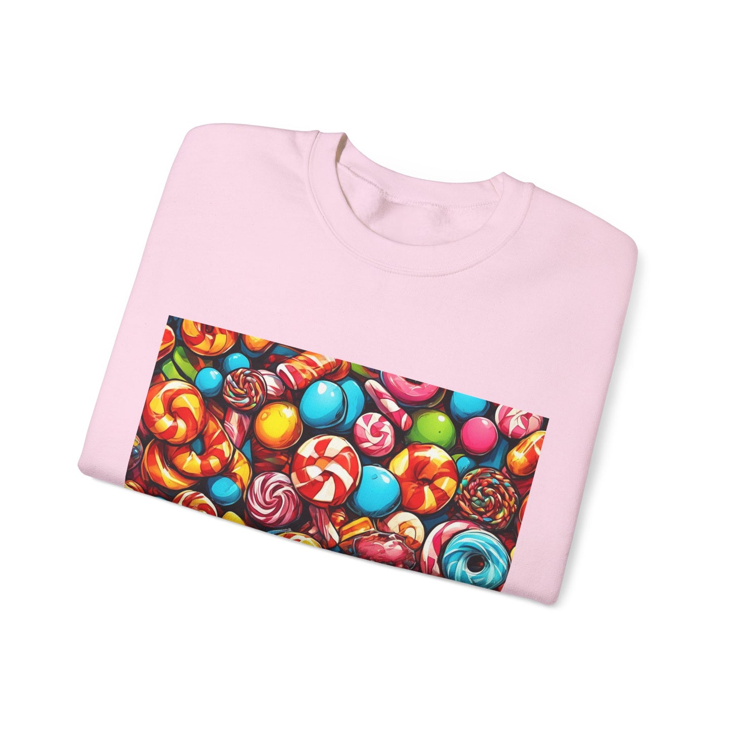 Colorful Candy and Lollipop Pattern Sweatshirt