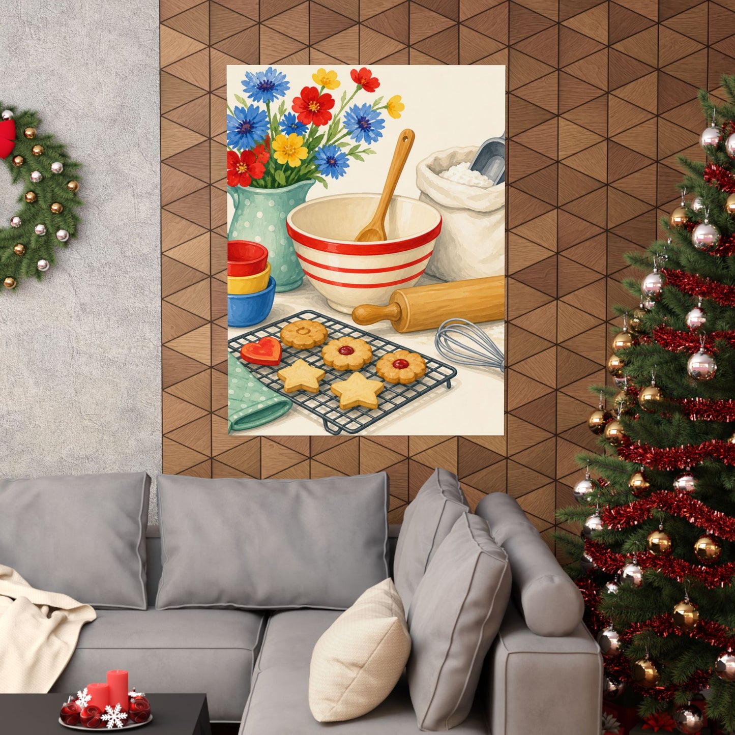 Cheerful Home Baking Hobby Poster