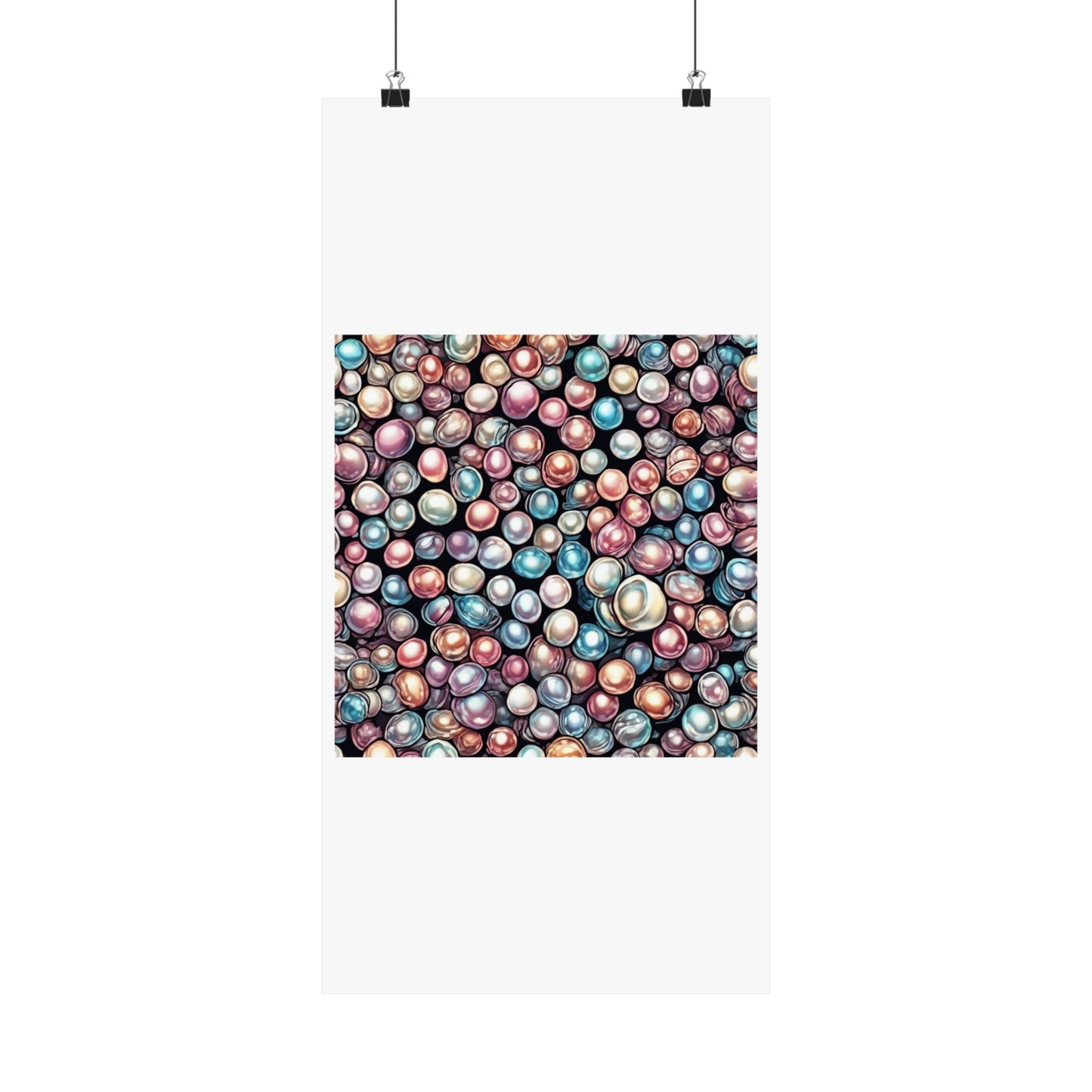 Pearl Bubble Pattern Abstract Gift Art Poster