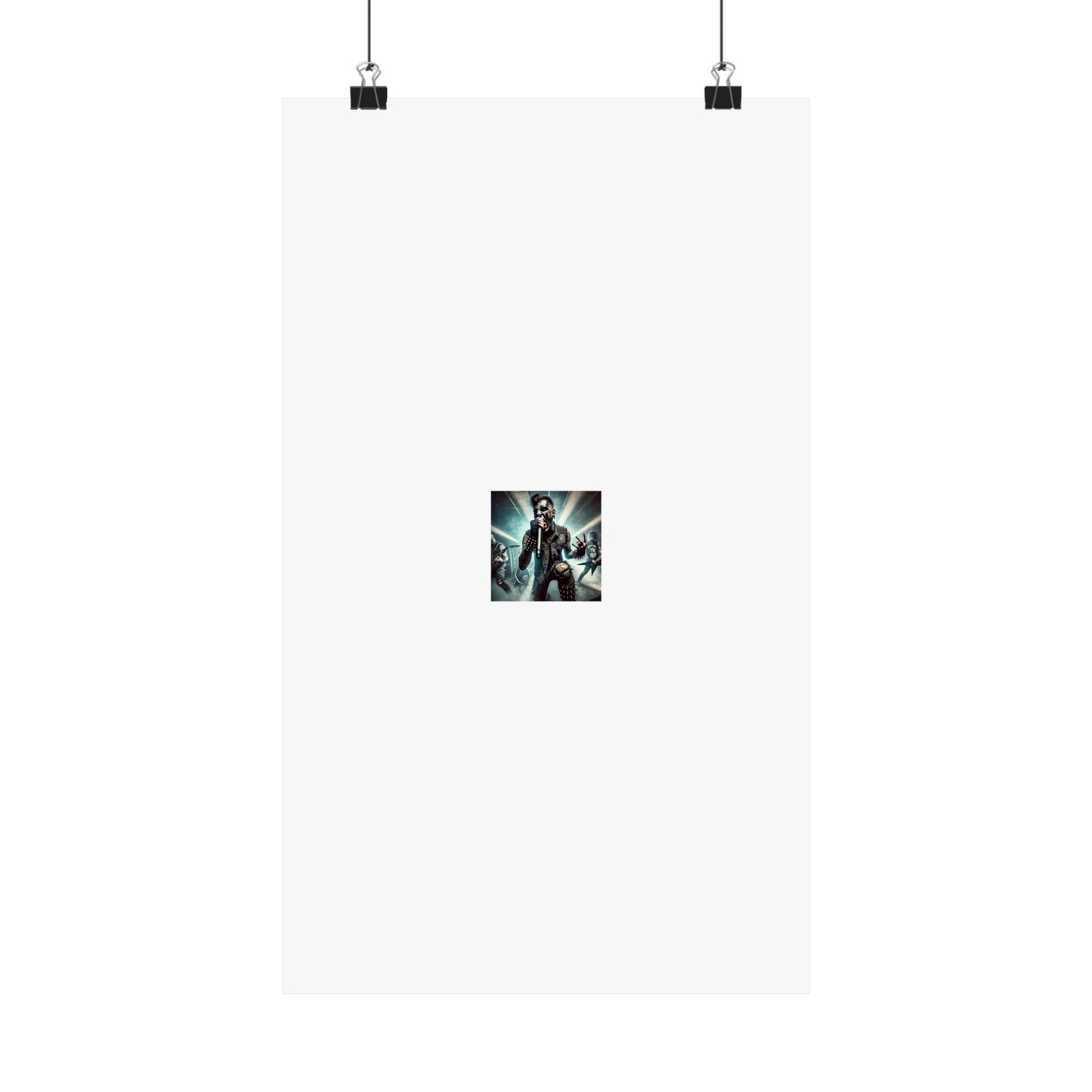 Punk Rock Vocalist Stage Energy Music Room Poster