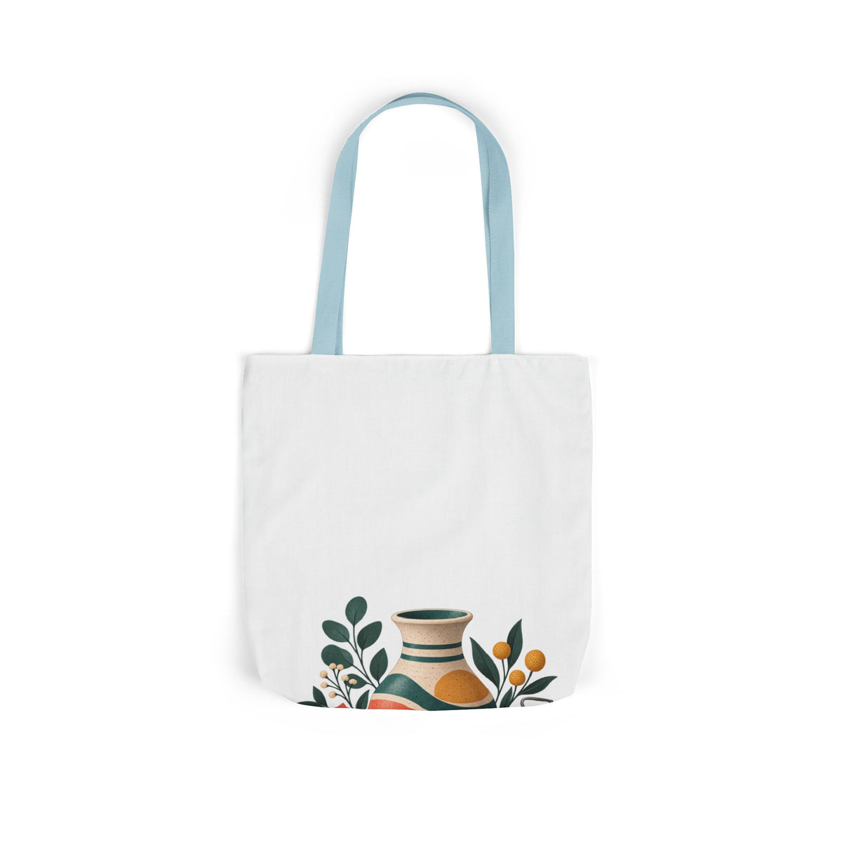 Midcentury Pottery Botanical Art Tote Bag