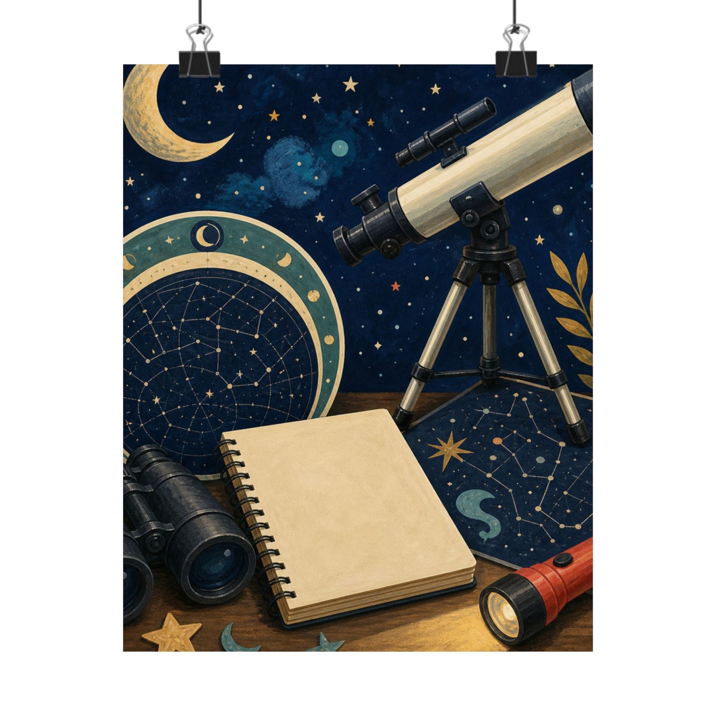 Classic Stargazing Astronomy Hobby Poster