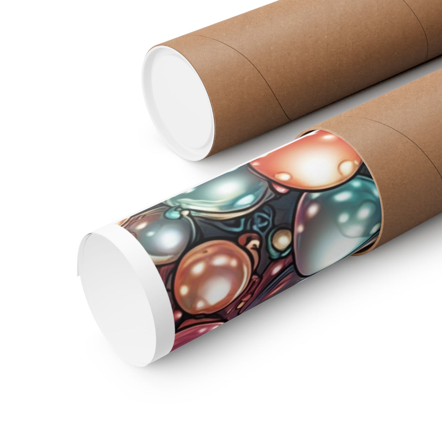 Glossy Orb Marble Abstract Gift Art Poster