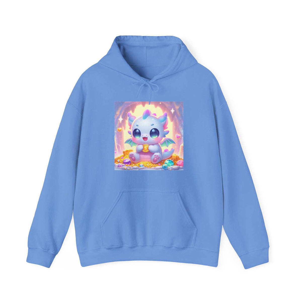 Pastel Treasure Dragon Kawaii Fantasy Hoodie