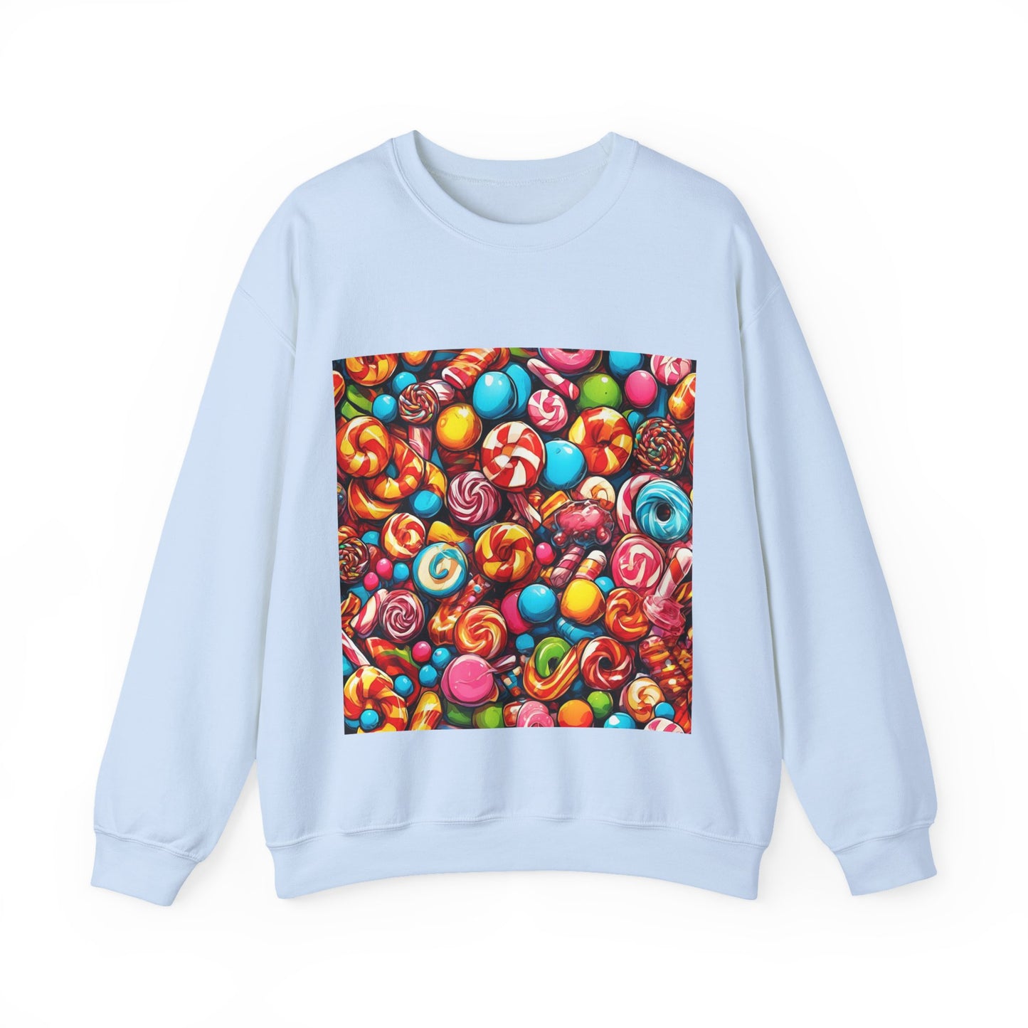 Colorful Candy and Lollipop Pattern Sweatshirt