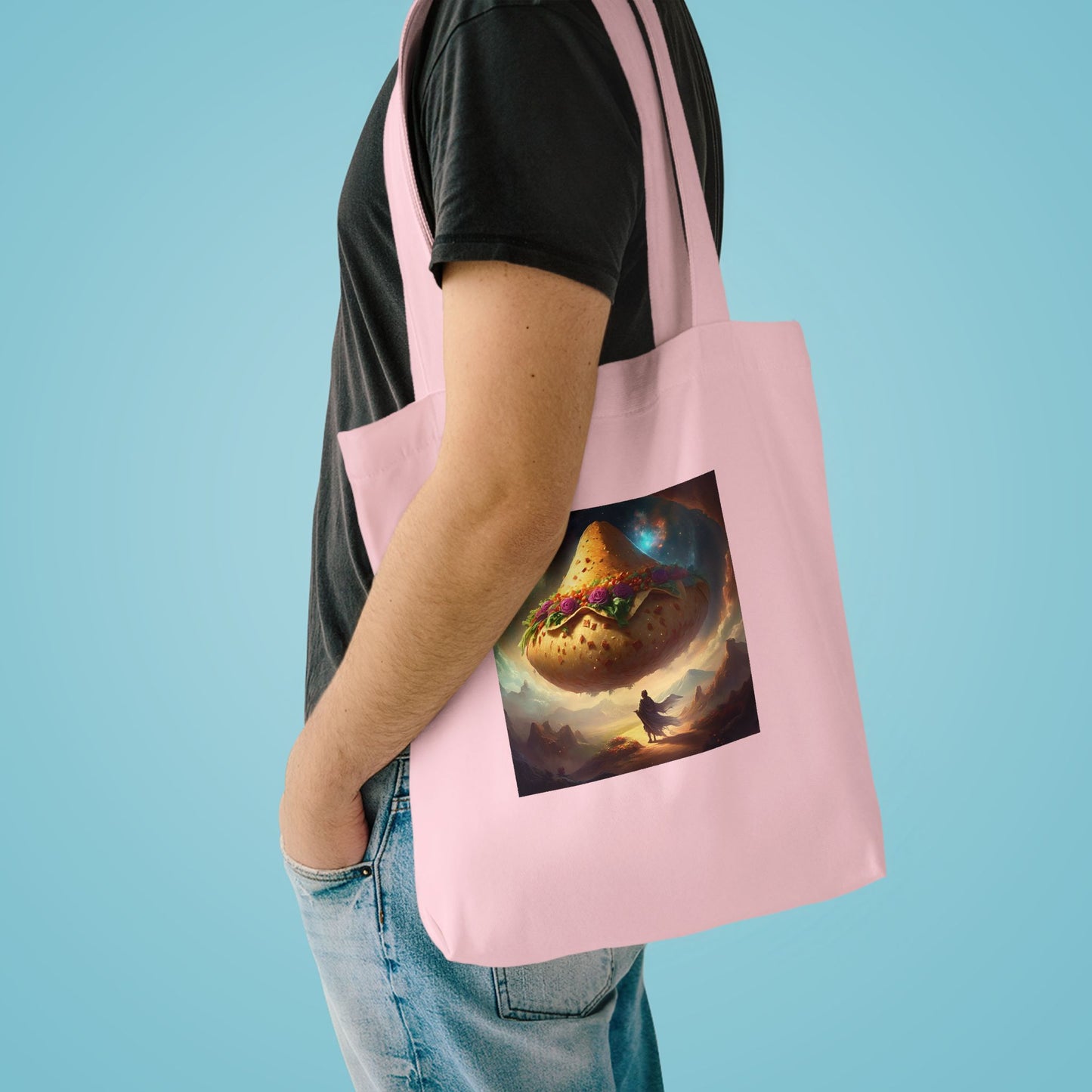 Cosmic Taco Planetoid Surreal Food Fantasy Art Tote Bag