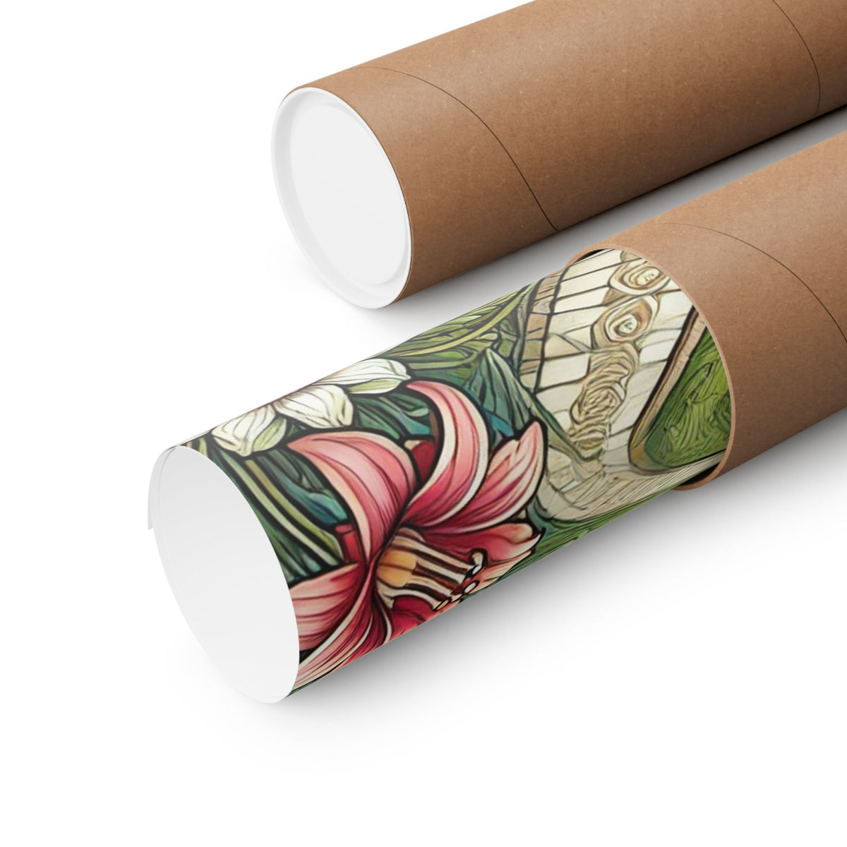 Botanical Gazebo Garden Art Nouveau Wall Art Poster