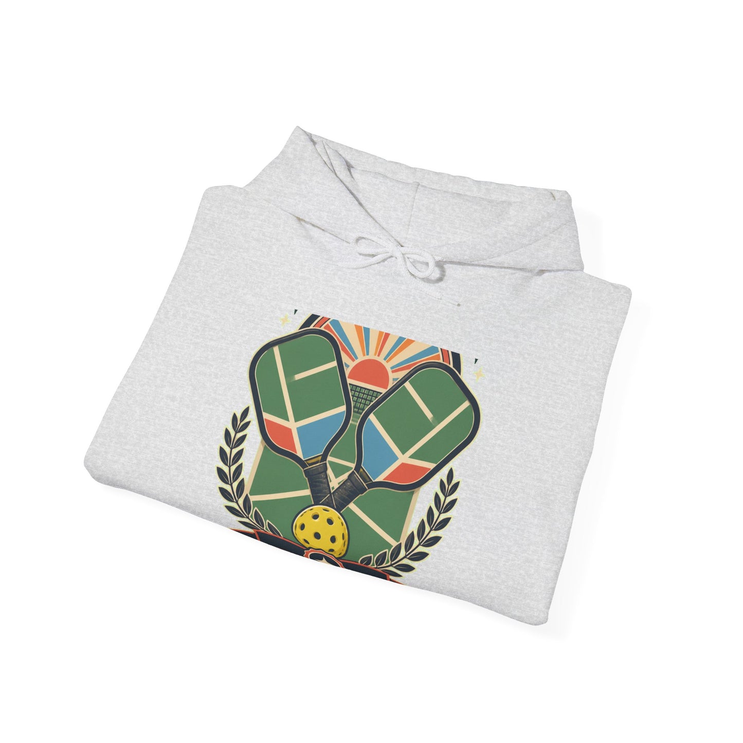 Retro Pickleball Court Club Sport Hoodie
