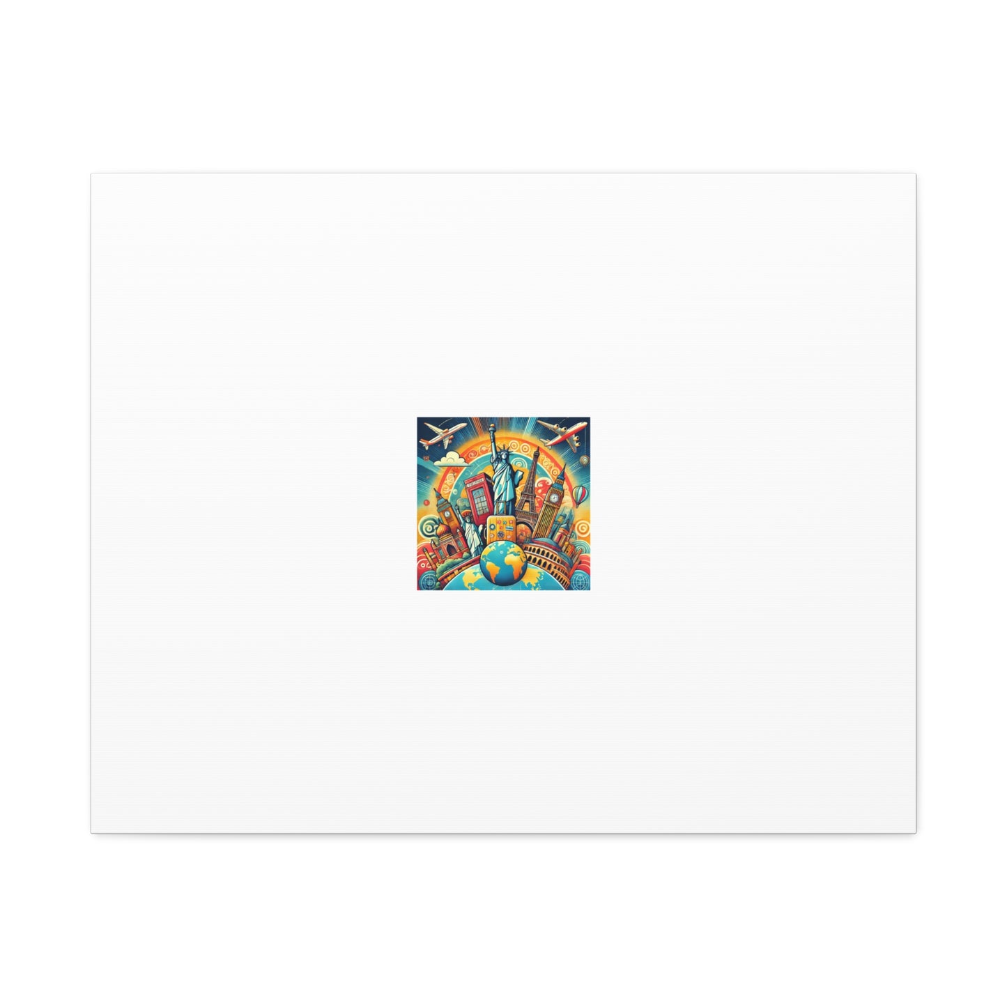 Global Landmark Adventure Collage Gallery Travel Canvas Art