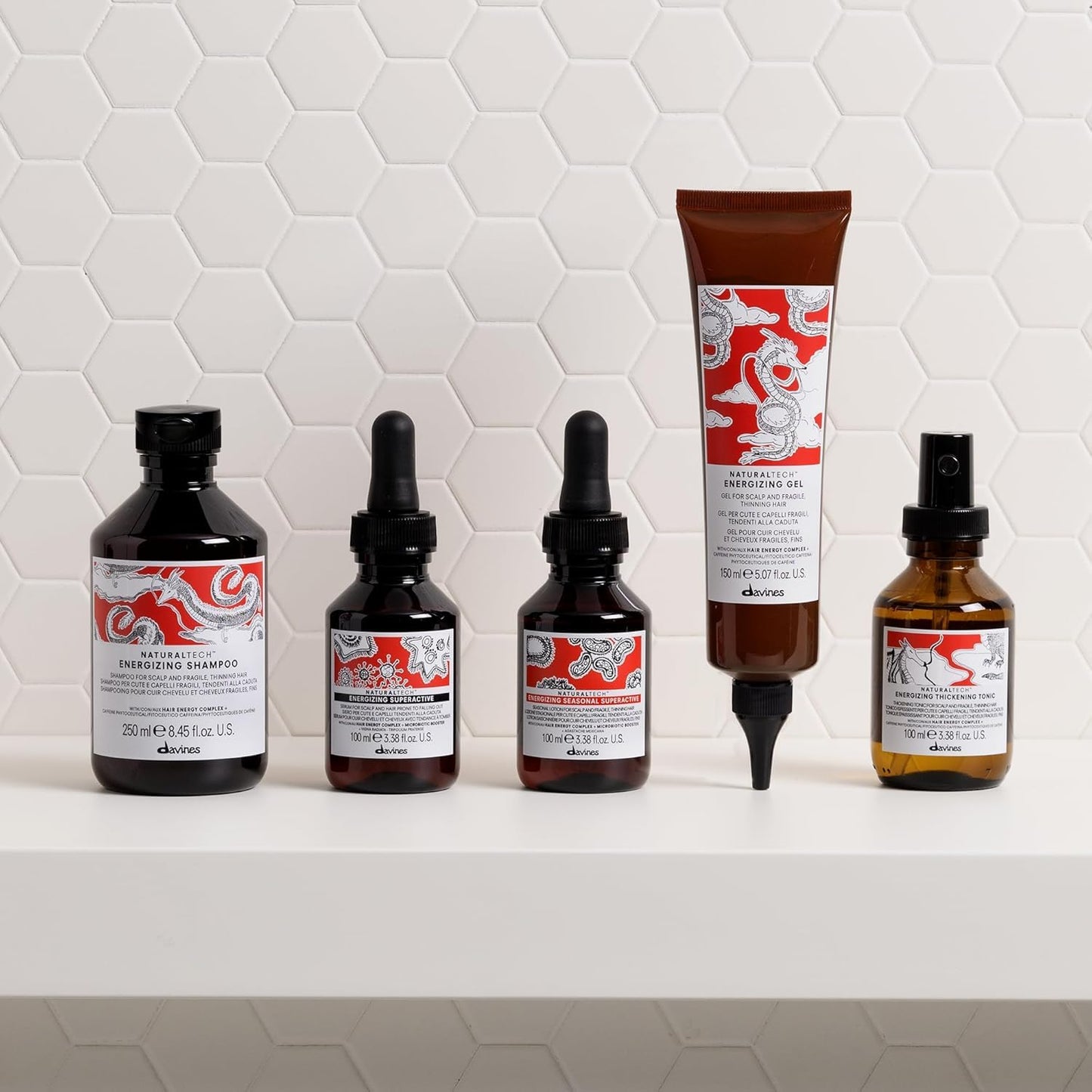 Davines Naturaltech ENERGIZING Seasonal Superactive Treatment, Reduce Hair Loss, Improve Hair Density And Body, 3.38 Fl. Oz.