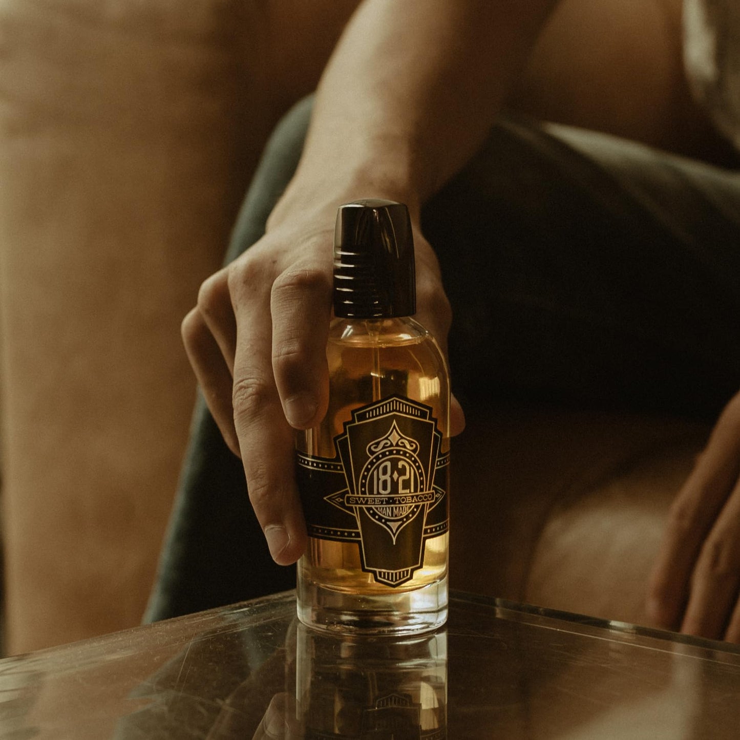 18.21 Man Made Men’s Cologne, Sweet Tobacco Fragrance, 3.4 Fl. Oz - Long-Lasting Eau De Parfum for Men, Sweet Scent with Woodsy Undertones - Eau De Toilette with Masculine Aromatics