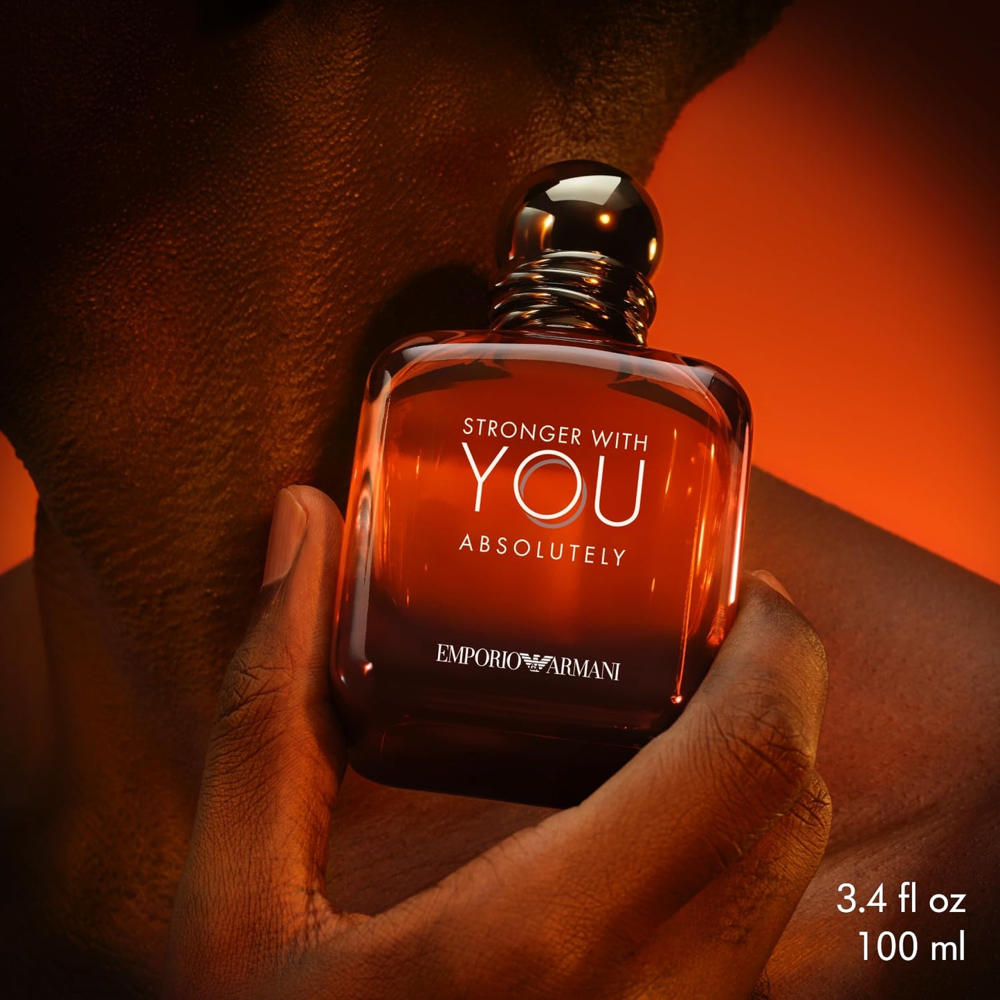 Armani Beauty - Stronger With You Absolutely - Parfum - Cologne for Men - Spicy Ambery Gourmand Men’s Fragrance – Rum Accord, Cedarwood, Lavendar & Vanilla Notes - 1.7 Fl Oz