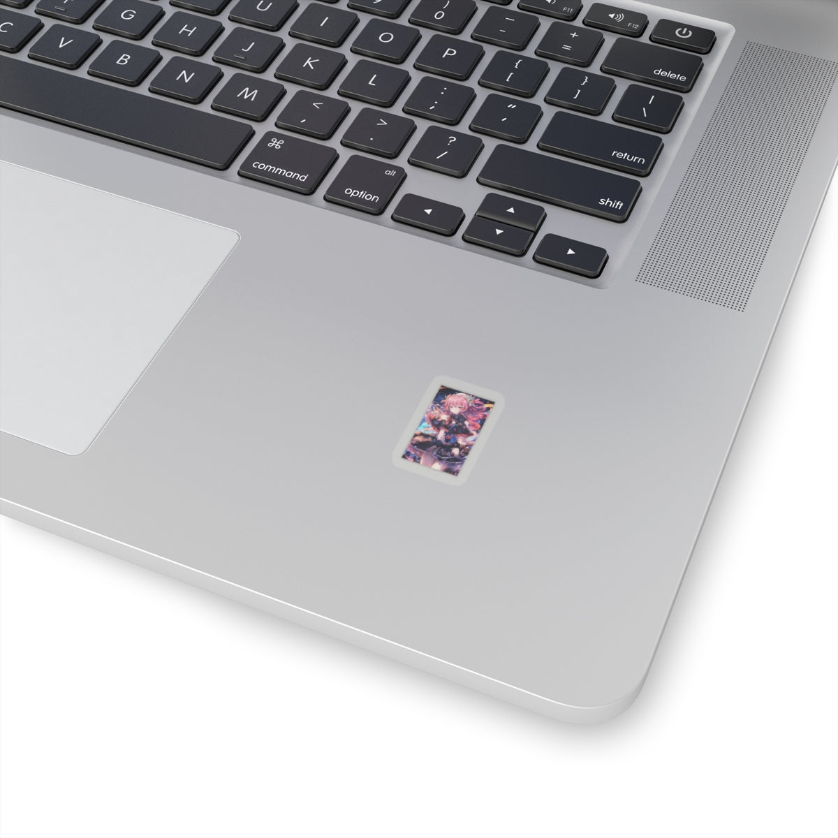 Pink Haired Fantasy Heroine Anime Portrait Sticker