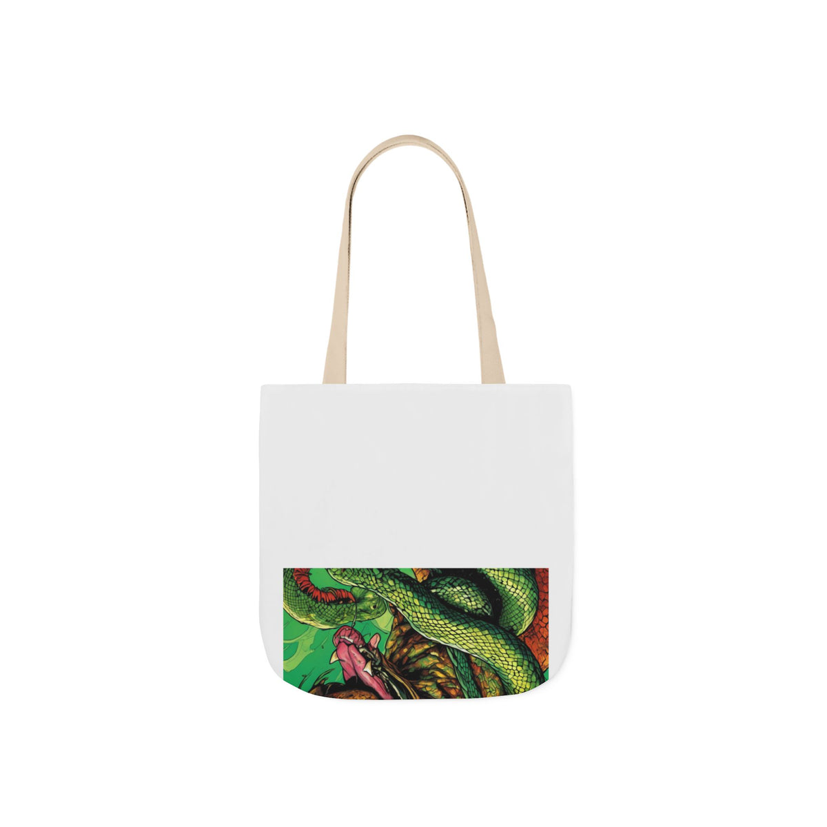 Serpent Guardian Dog Bold Fantasy Creature Tote Bag