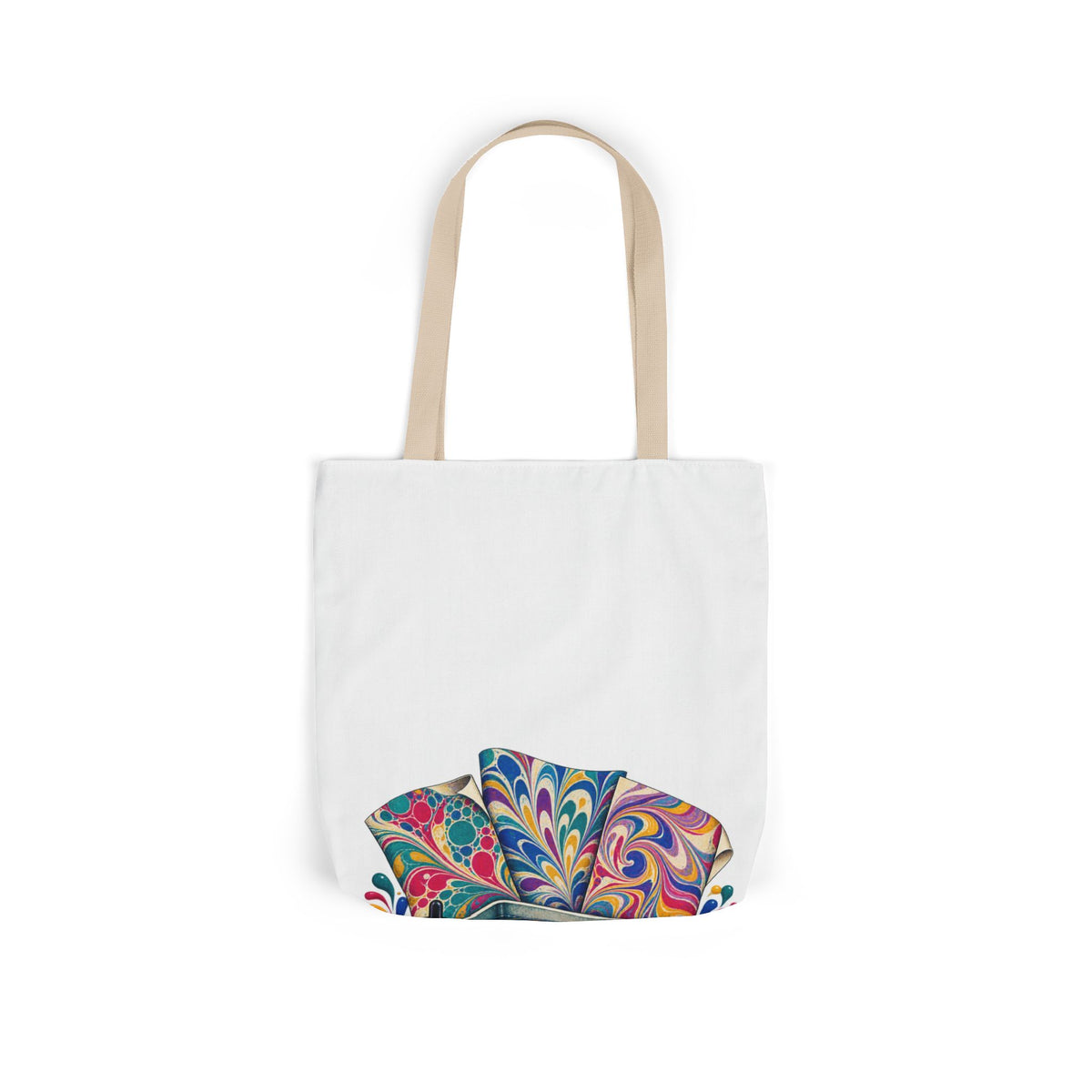 Colorful Paper Marbling Workshop Tote Bag