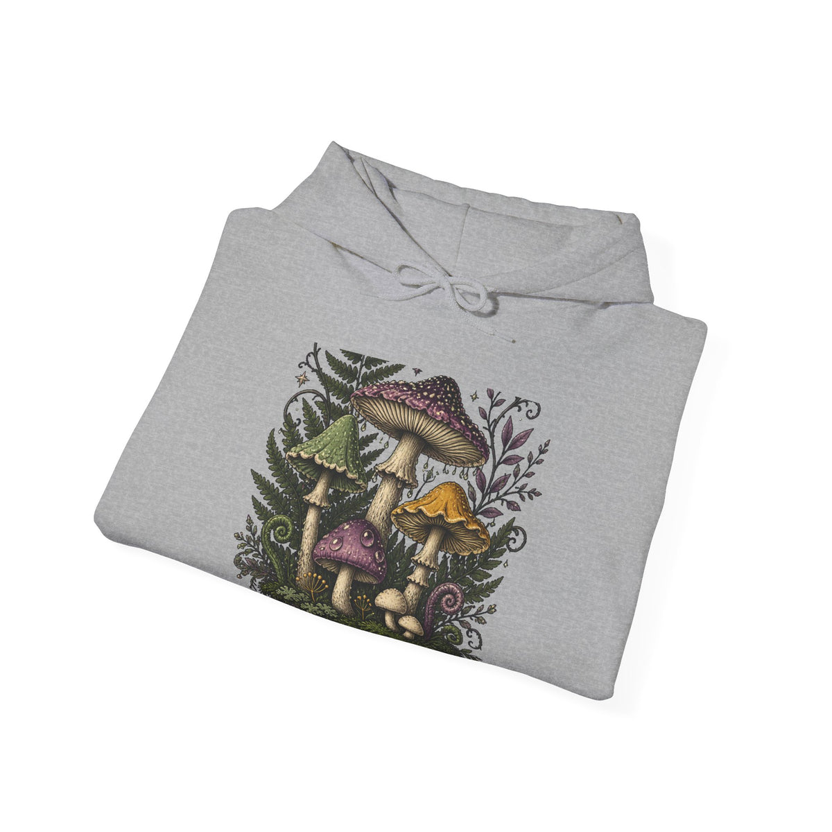 Midnight Mushroom Field Notes Botanical Mushroom Hoodie