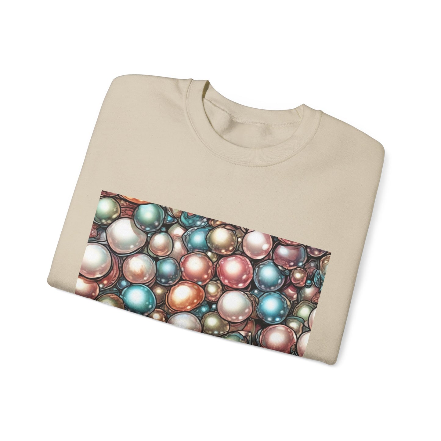 Rainbow Pearl Marble Abstract Gift Art Sweatshirt