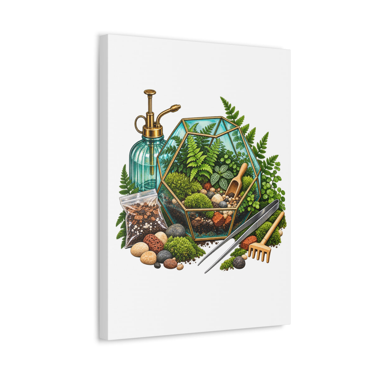 Fern Terrarium Building Workshop Canvas