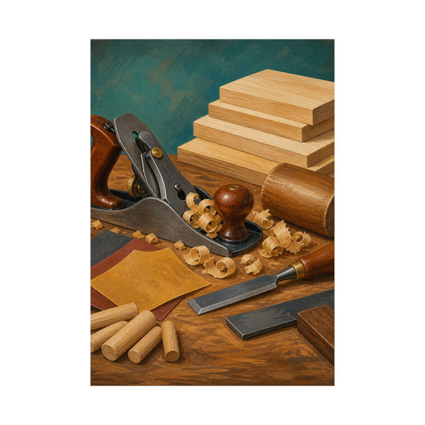 Classic Woodworking Tools Hobby Poster
