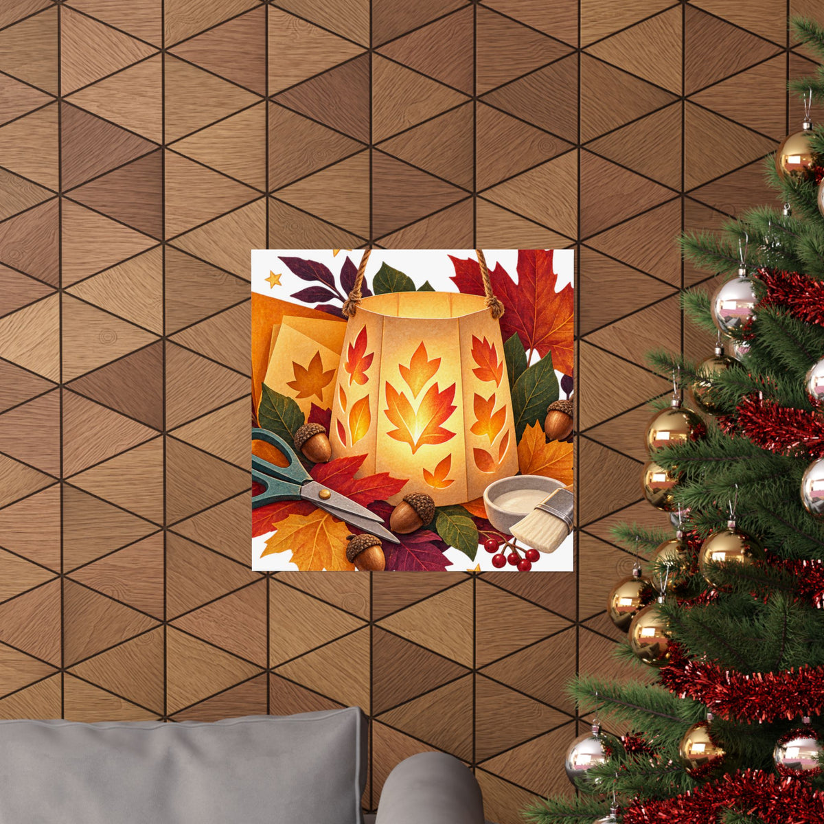 Autumn Lantern Making Workshop Poster