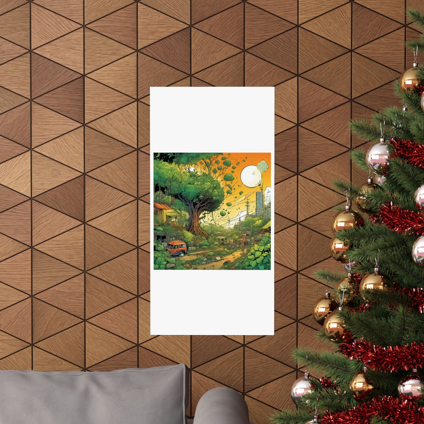Cottage Road Landscape Nature Gift Art Poster