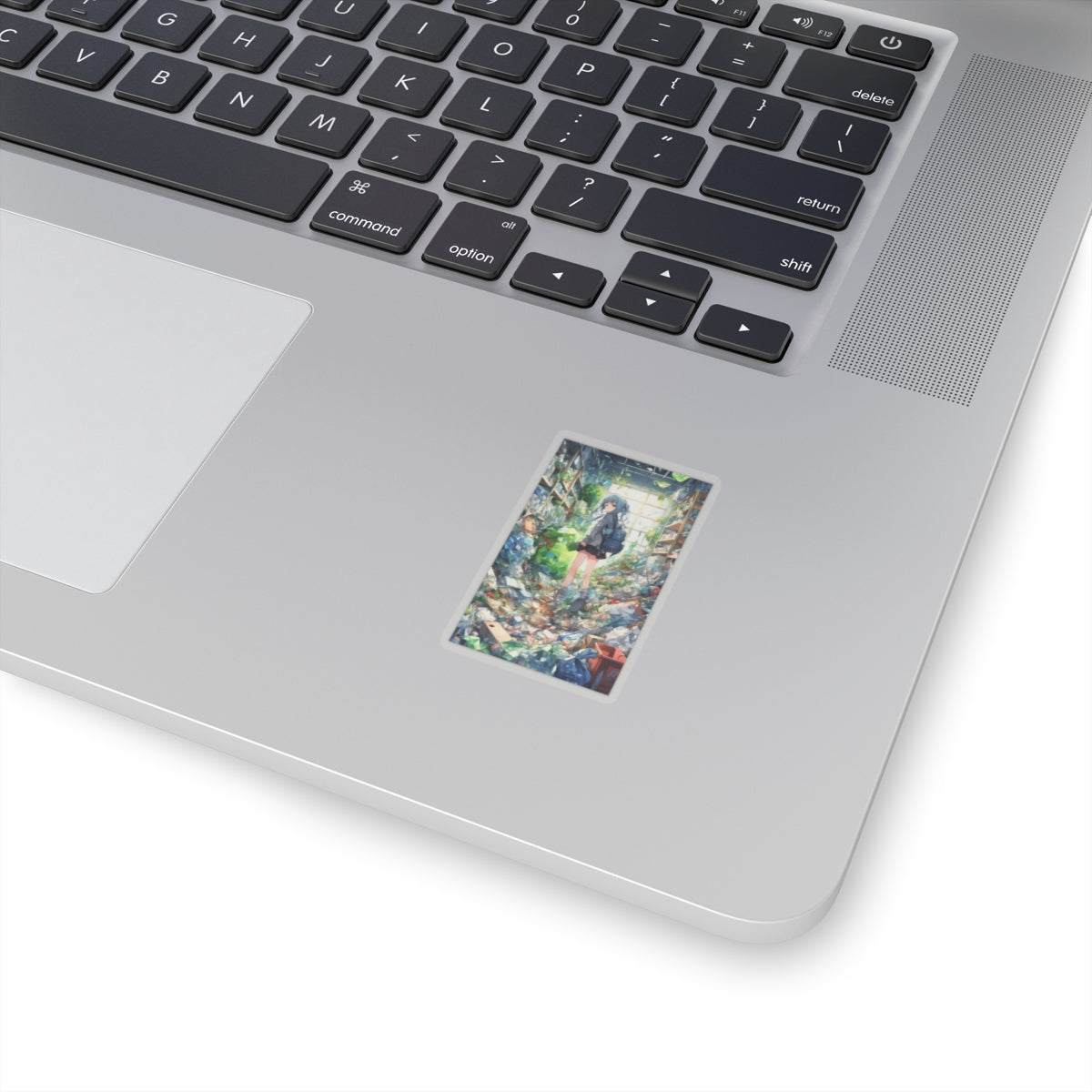Green Recycling Alley Anime Girl Green City Sticker