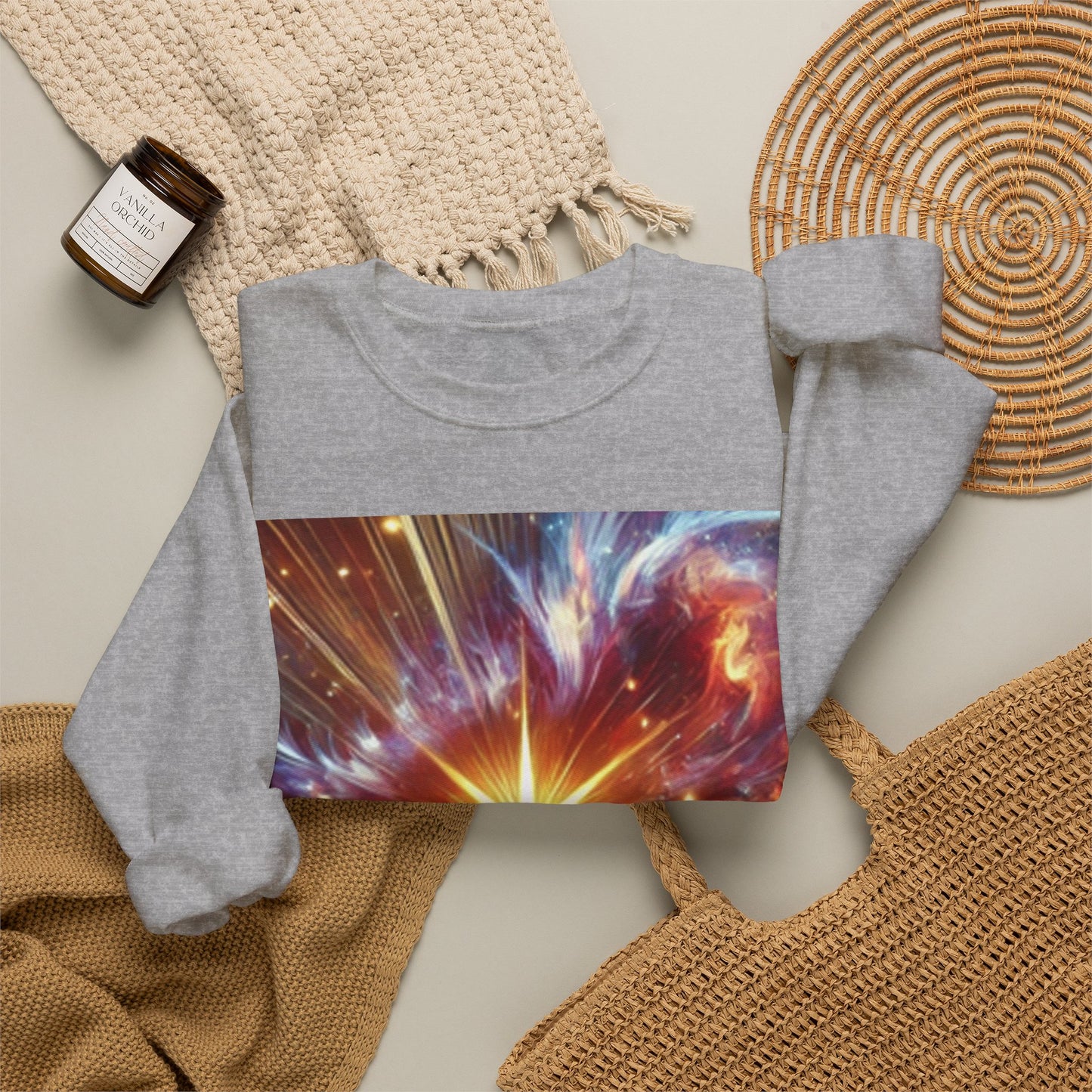 Cosmic Starburst Energy Abstract Space Crew Sweatshirt Gift