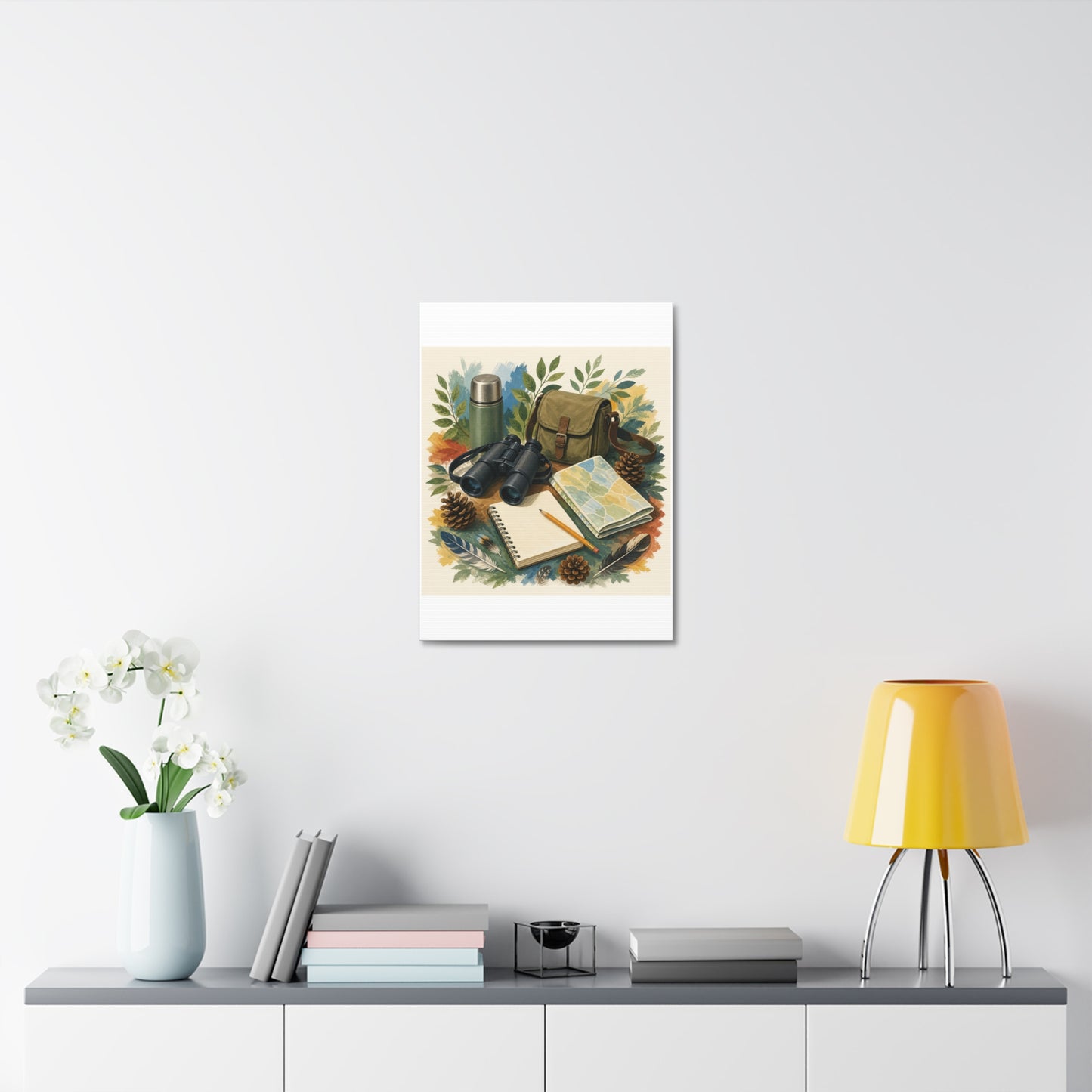 Peaceful Birdwatching Hobby Art Canvas Art