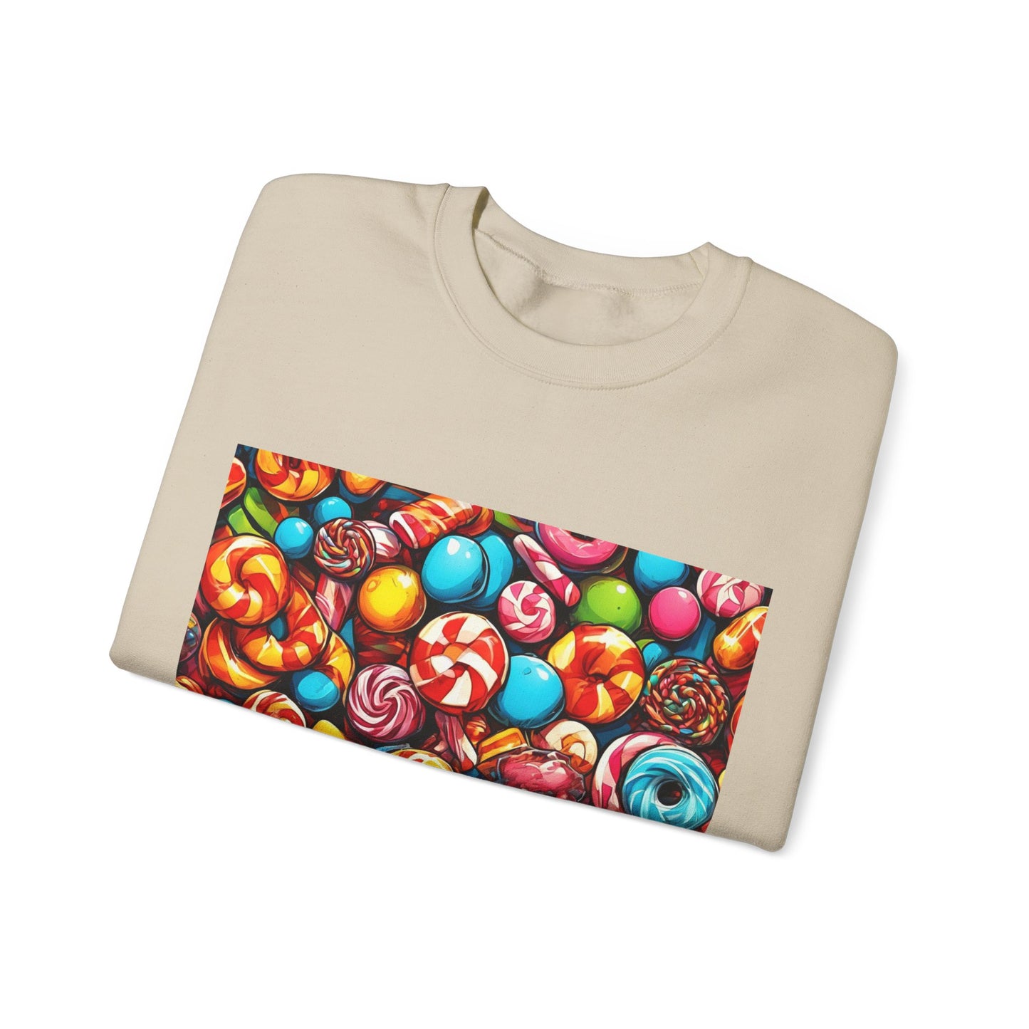 Colorful Candy and Lollipop Pattern Sweatshirt