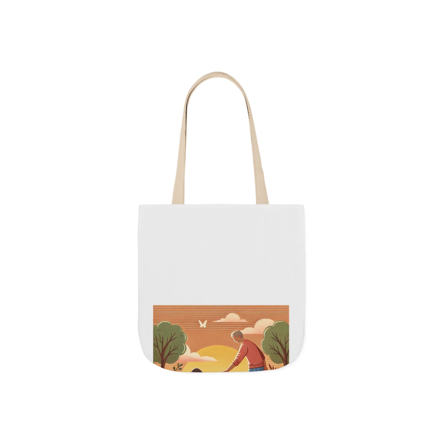 Helping Hands Sunset Garden Canvas Tote Bag