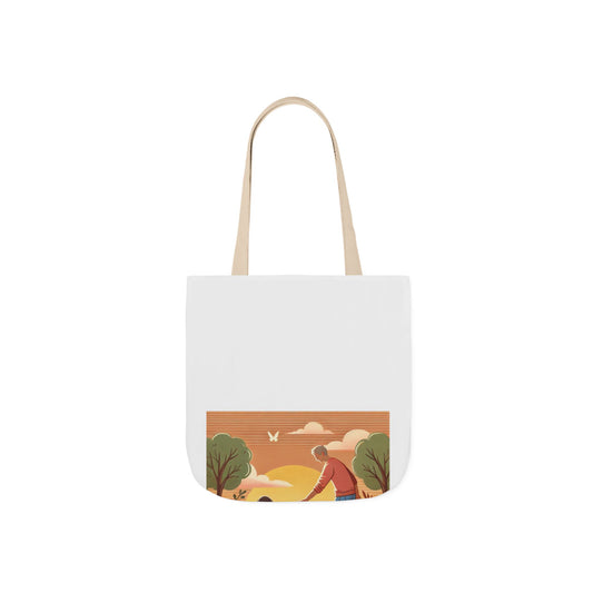 Helping Hands Sunset Garden Canvas Tote Bag