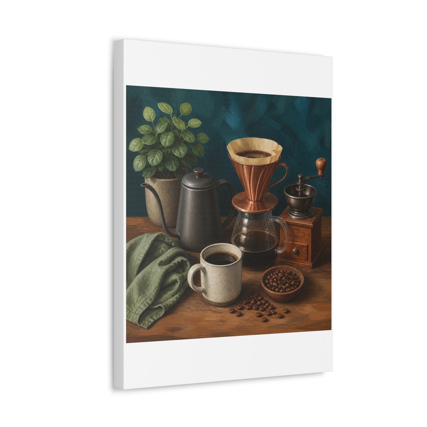 Warm Home Coffee Brewing Art Canvas Art