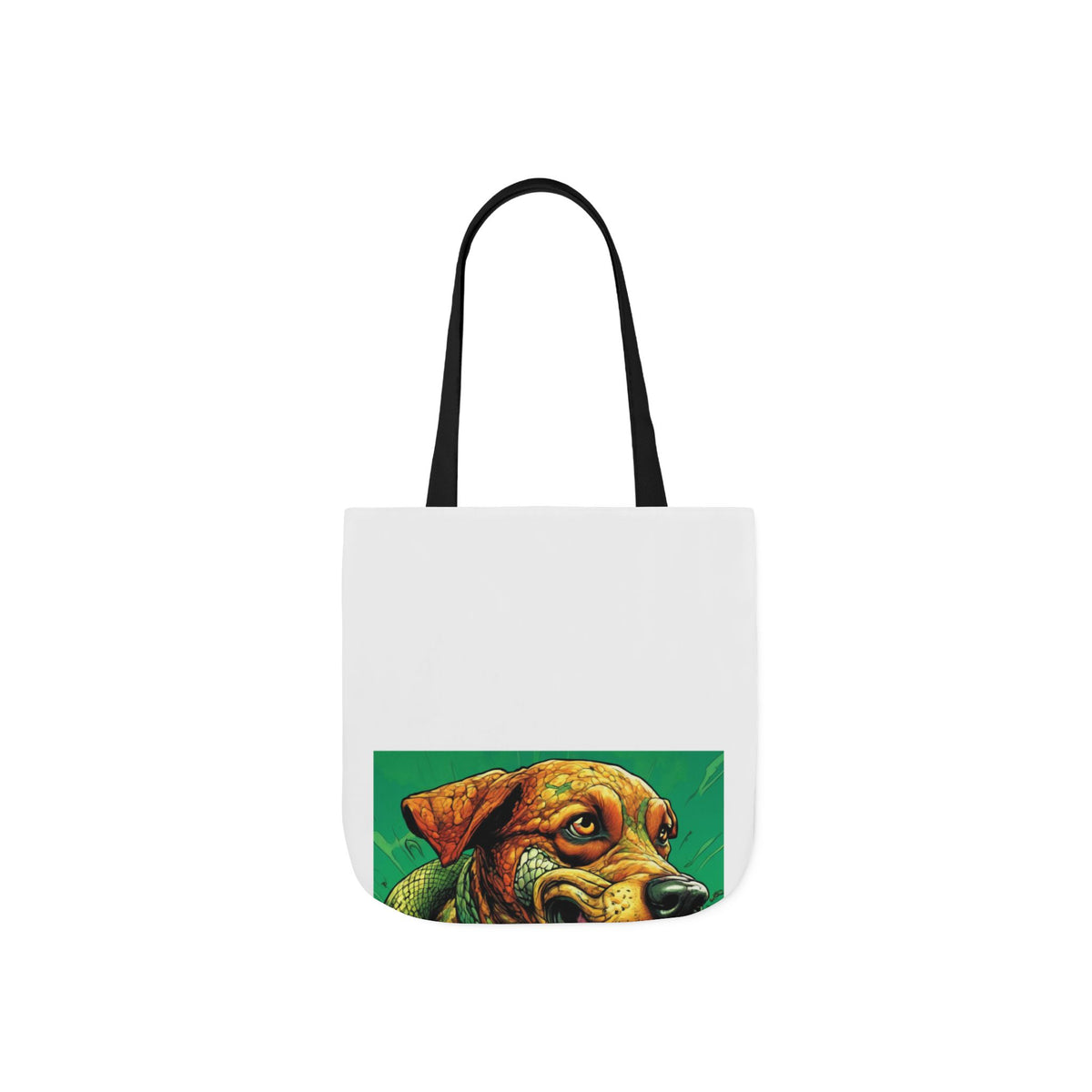 Serpent Guardian Dog Bold Fantasy Creature Tote Bag