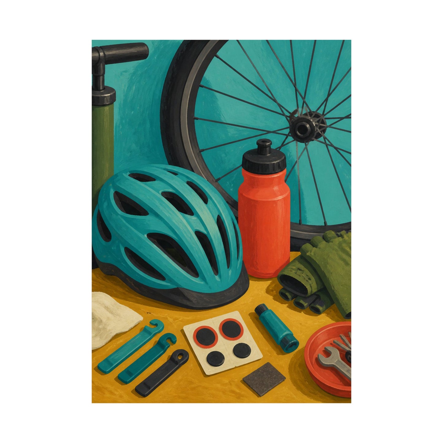Everyday Bicycle Workshop Art Poster