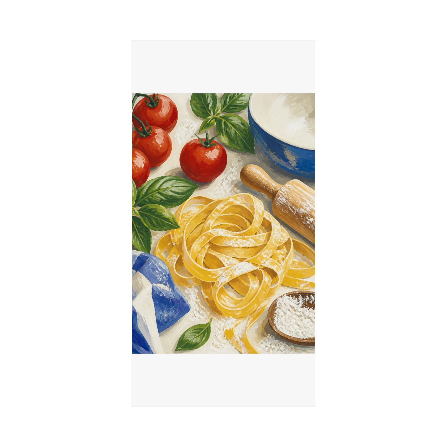 Fresh Pasta Making Kitchen Art Poster