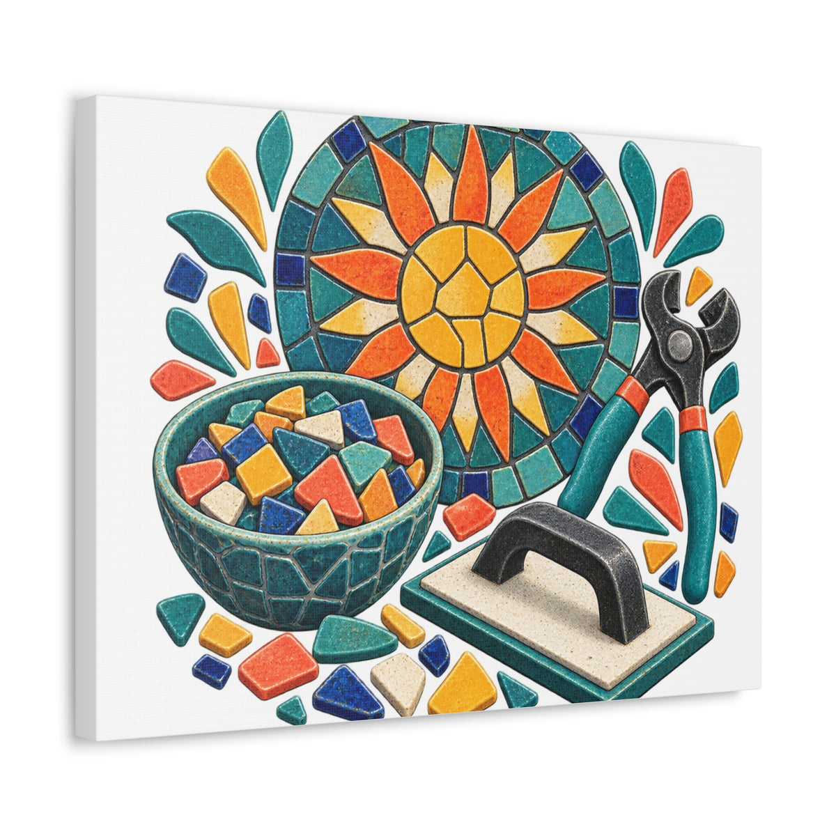 Sunburst Mosaic Making Workshop Canvas