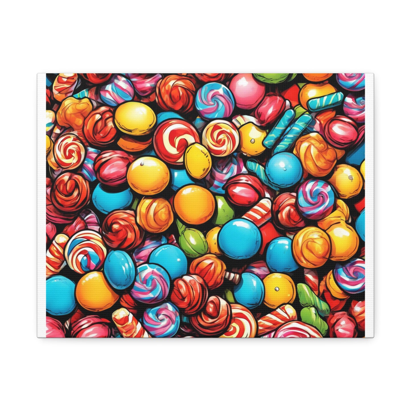 Colorful Candy Pattern Sweets Gift Art Canvas