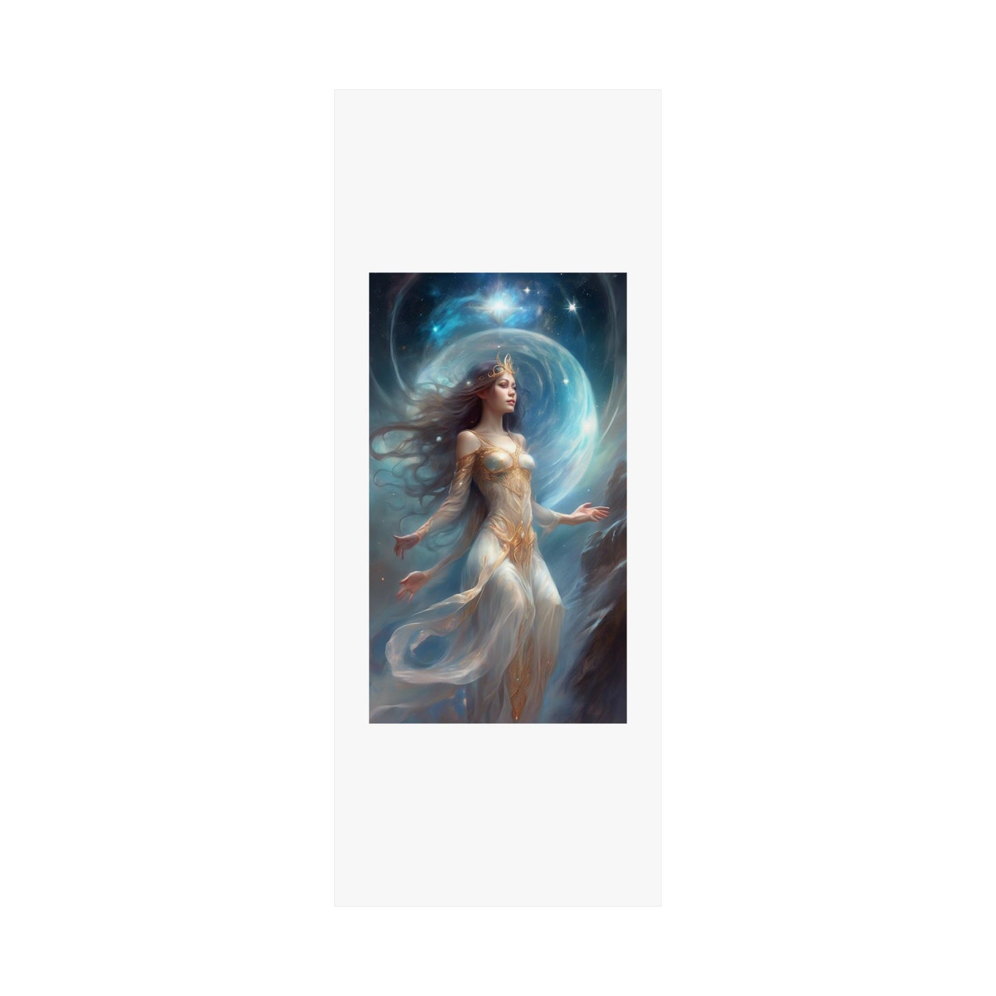 Lunar Celestial Queen Fantasy Portrait Poster