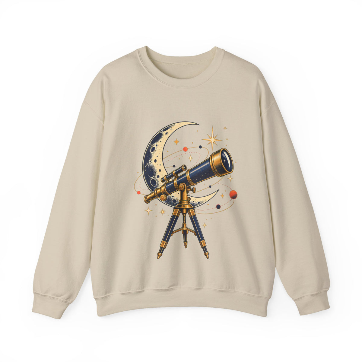 Vintage Telescope Celestial Astronomy Sweatshirt