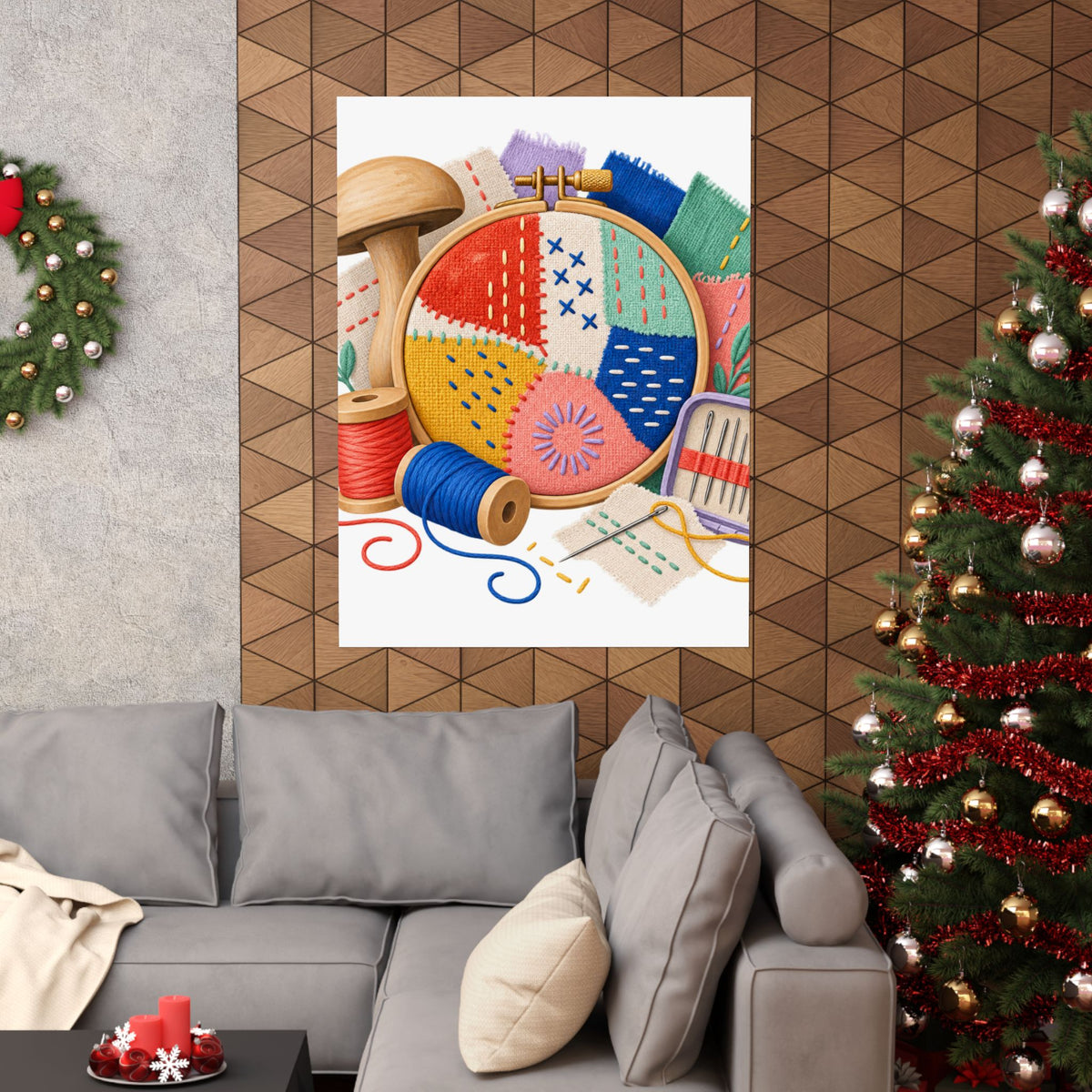 Colorful Visible Mending Workshop Poster
