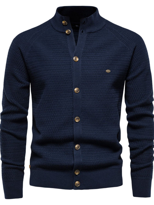 Men's Button Down Long Sleeve Cardigan