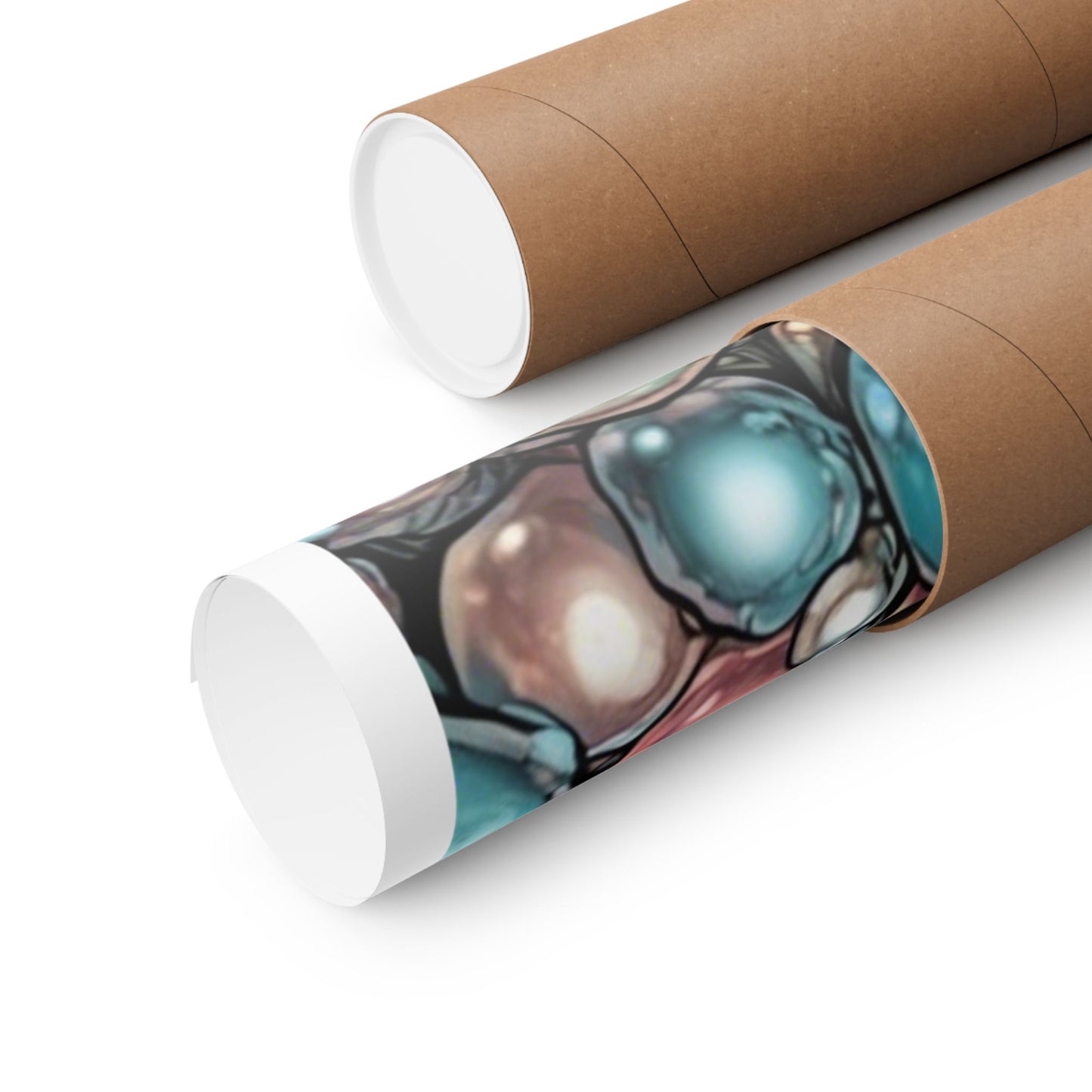 Rainbow Pearl Marble Abstract Gift Art Poster