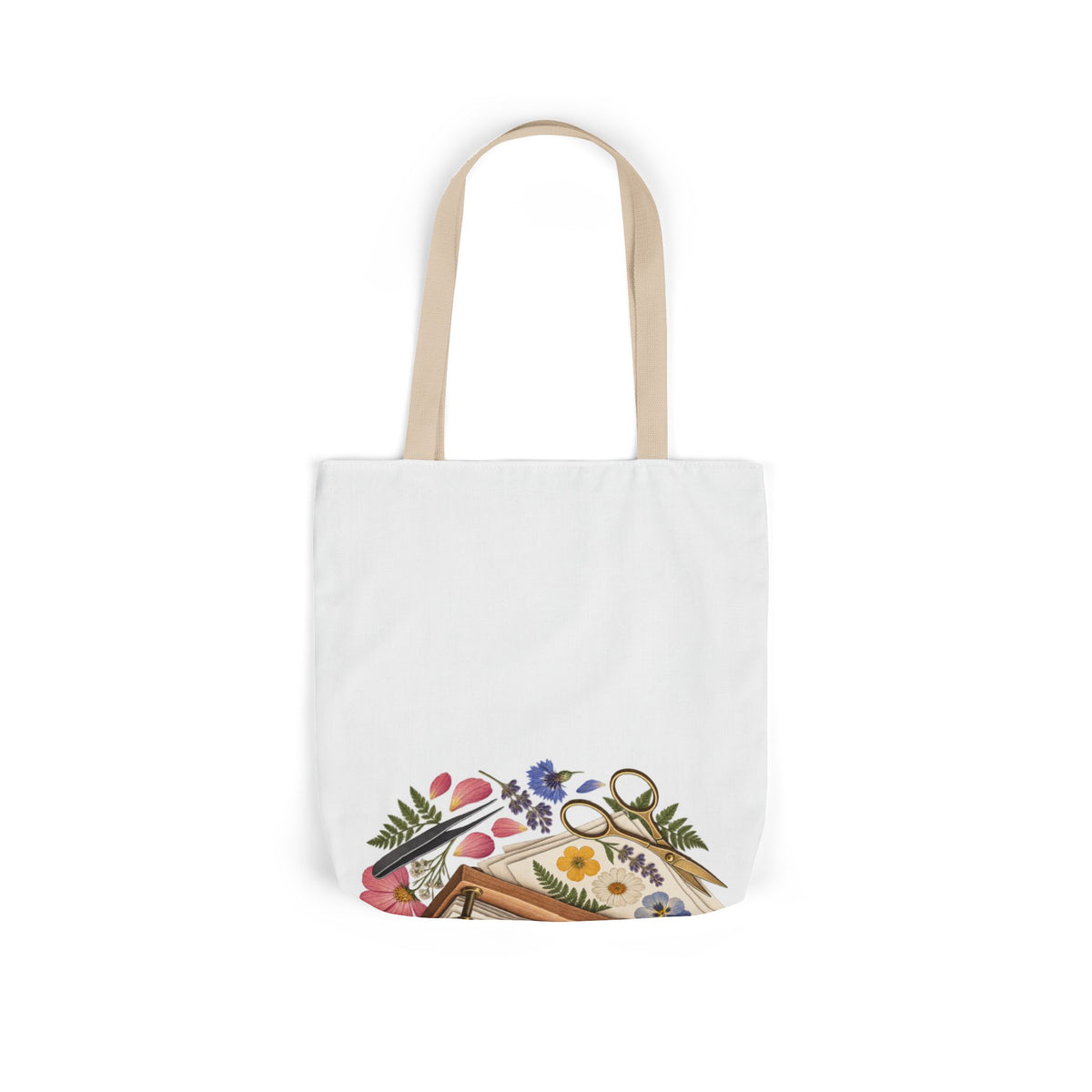 Botanical Flower Press Workshop Tote Bag